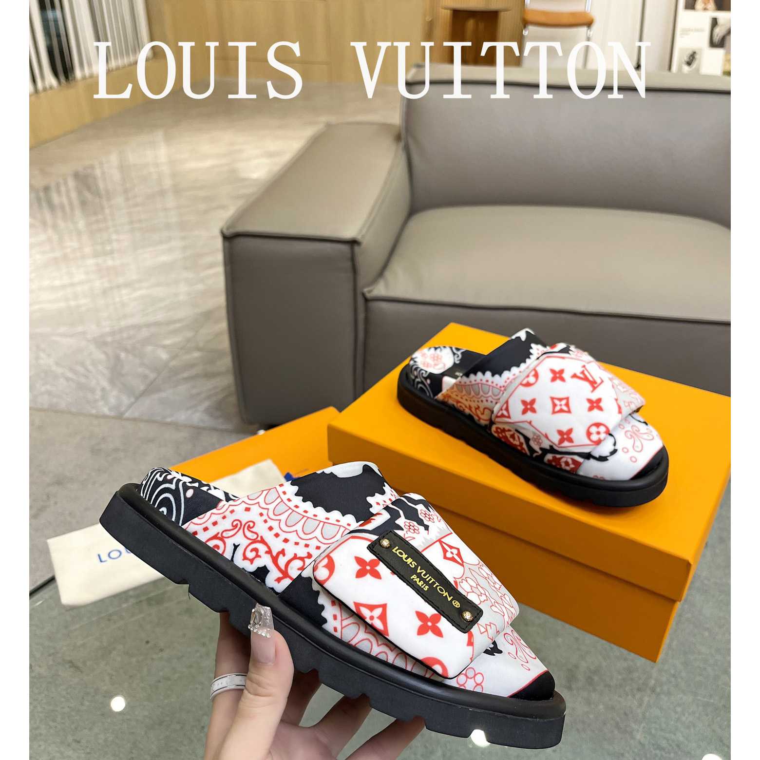 Louis Vuitton Slipper Pillow Flat Comfort Mule       - PerfectKickZ