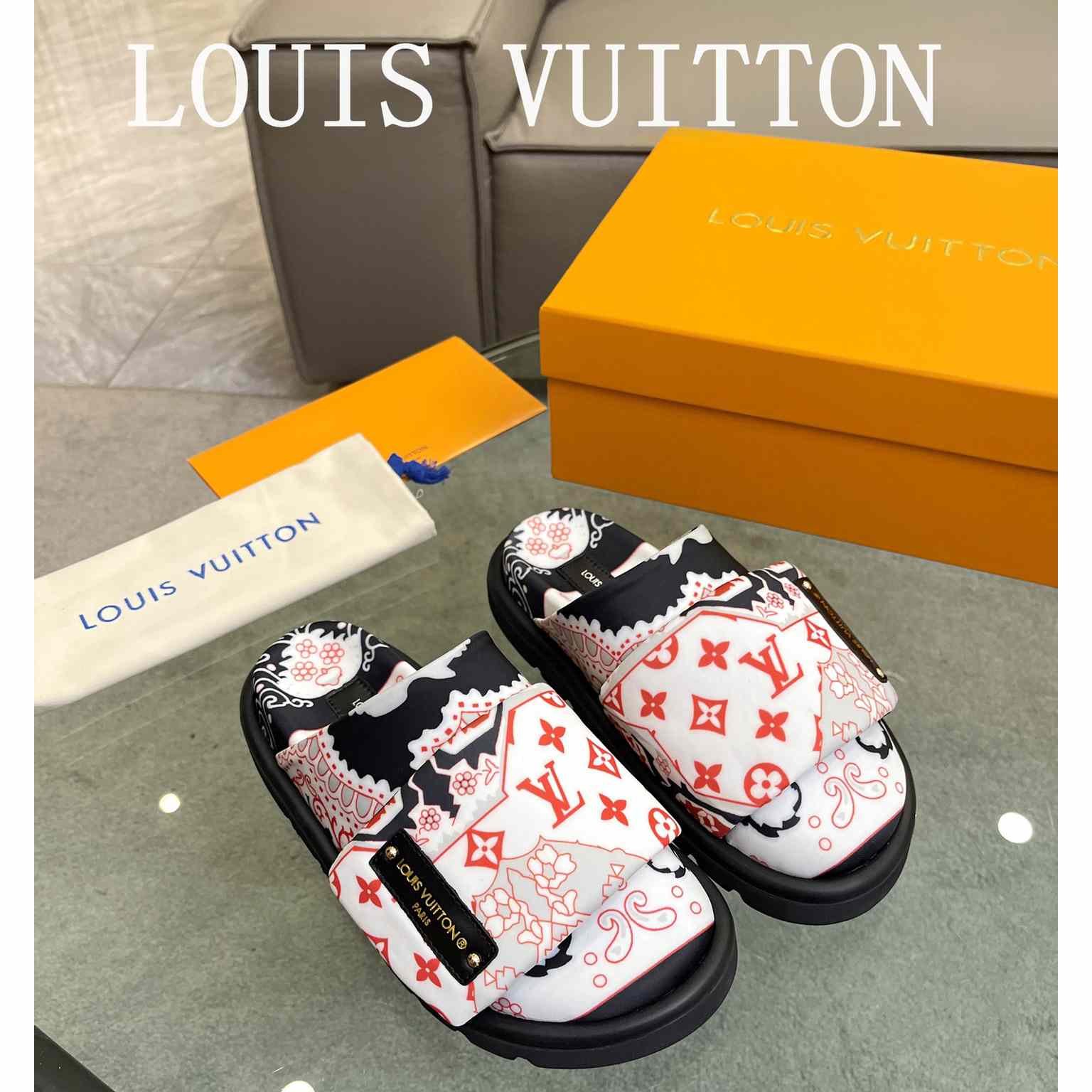 Louis Vuitton Slipper Pillow Flat Comfort Mule       - PerfectKickZ