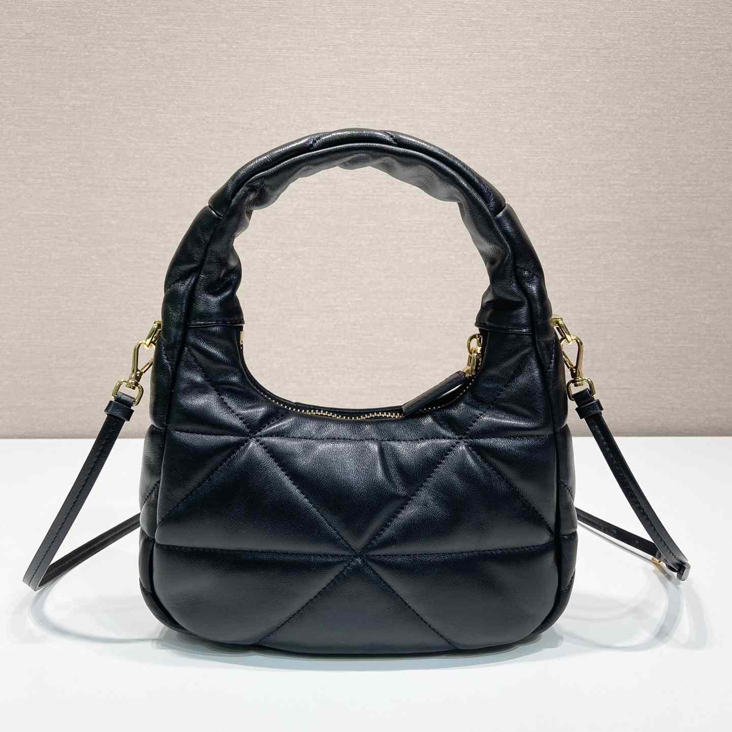 Prada Nappa-Leather Mini Bag With Topstitching - PerfectKickZ