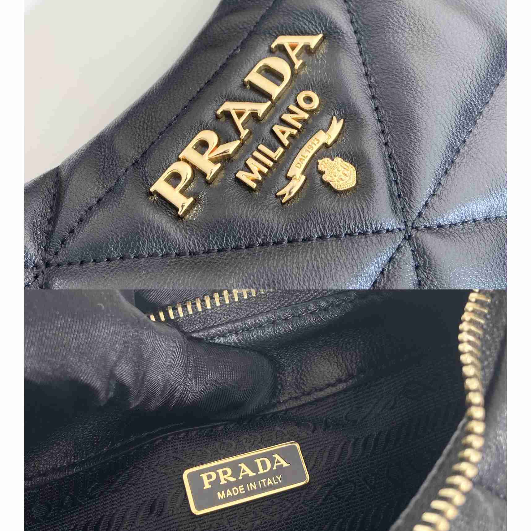 Prada Nappa-Leather Mini Bag With Topstitching - PerfectKickZ