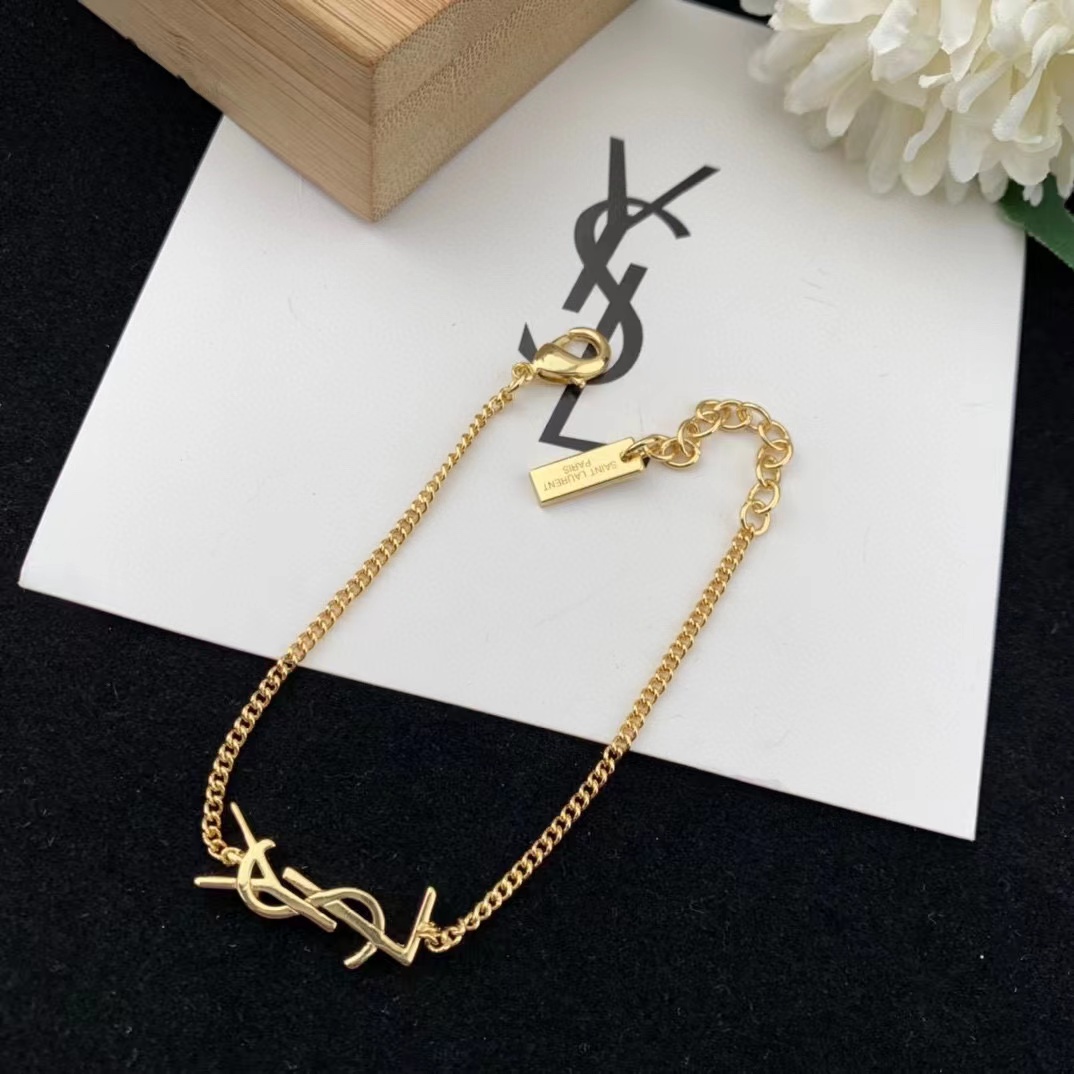 Saint Laurent Opyum Charm Bracelet In Gold Brass - PerfectKickZ