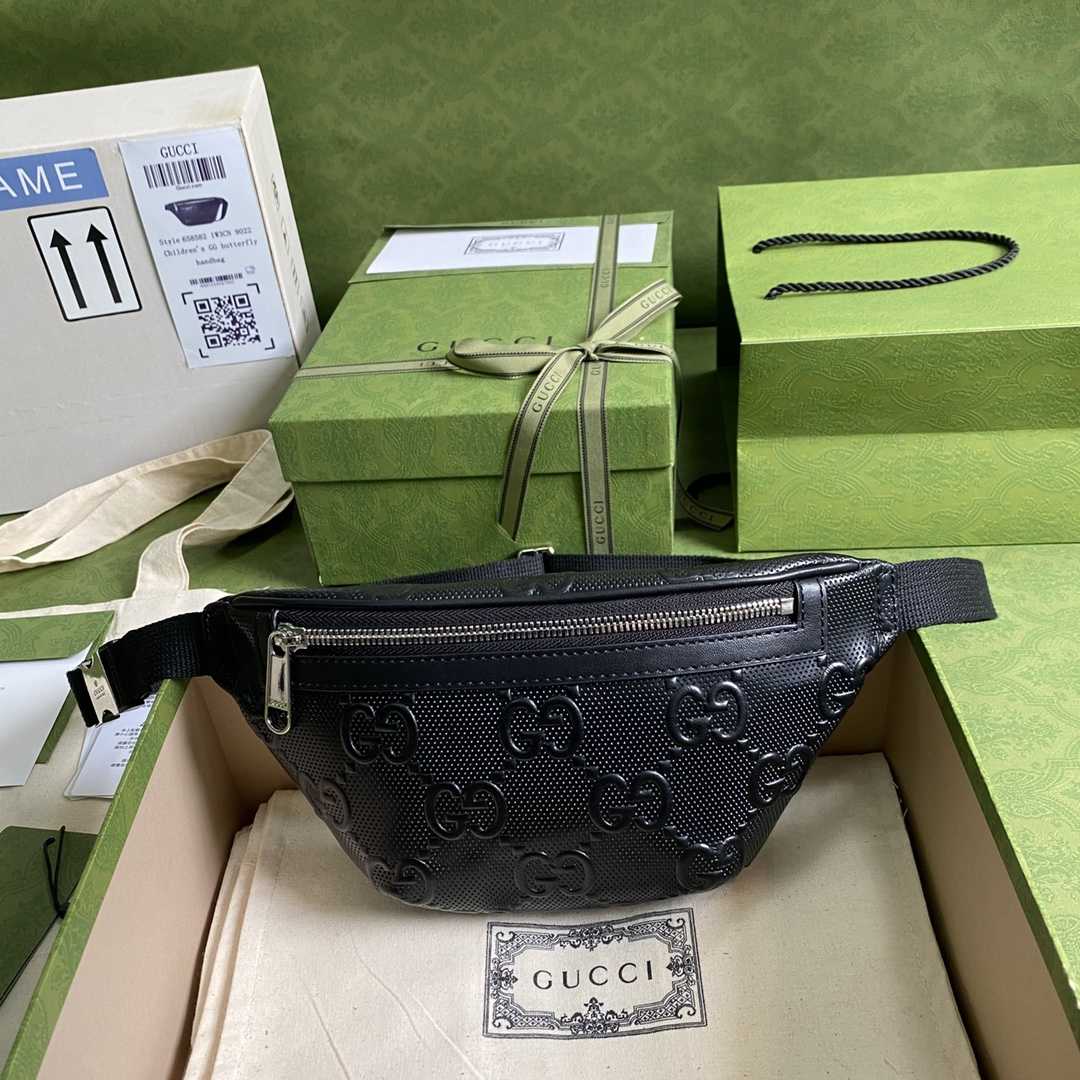 Gucci GG Embossed Belt Bag  (23×13×5cm) - PerfectKickZ