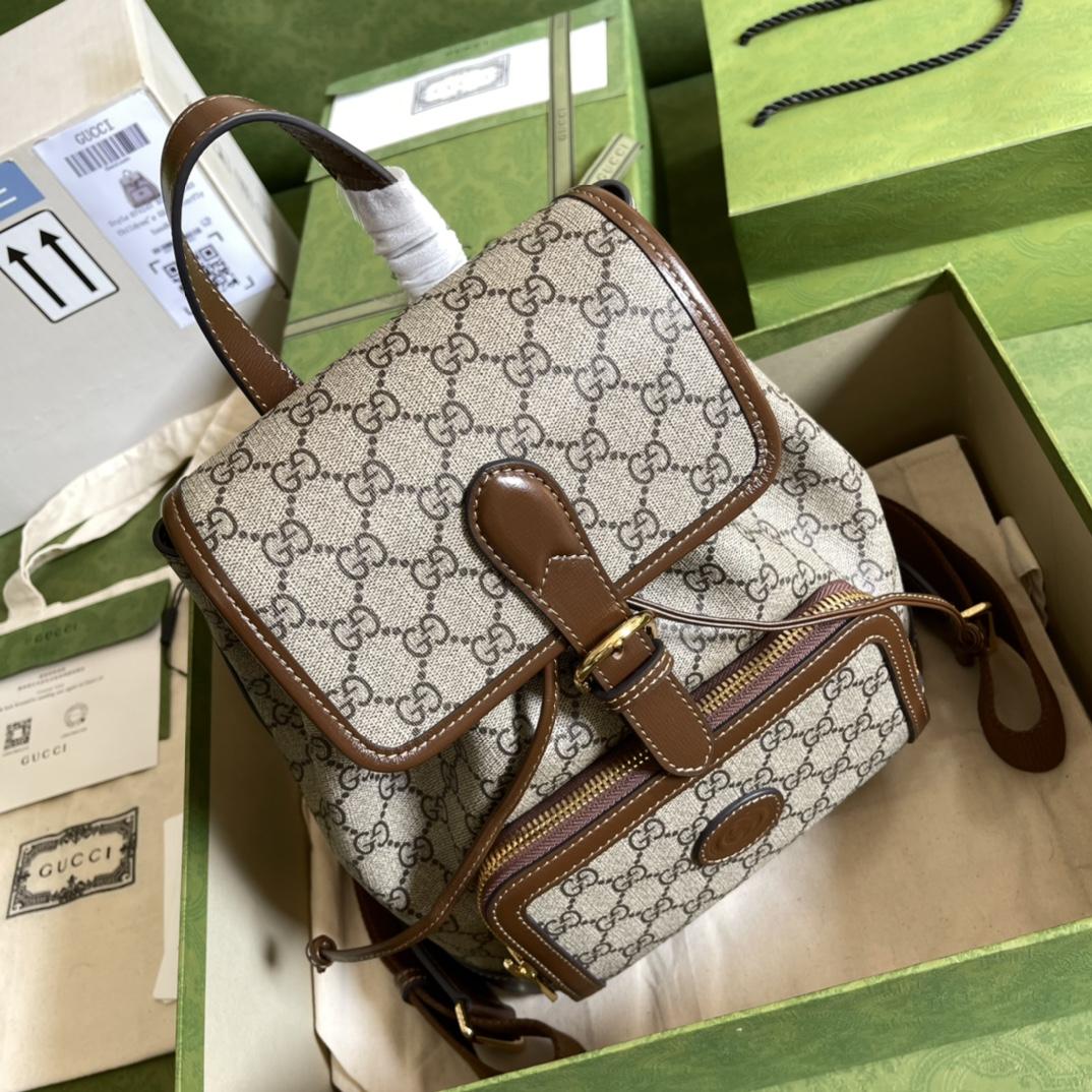 Gucci Backpack With Interlocking G(26.5- 30- 13cm) - PerfectKickZ