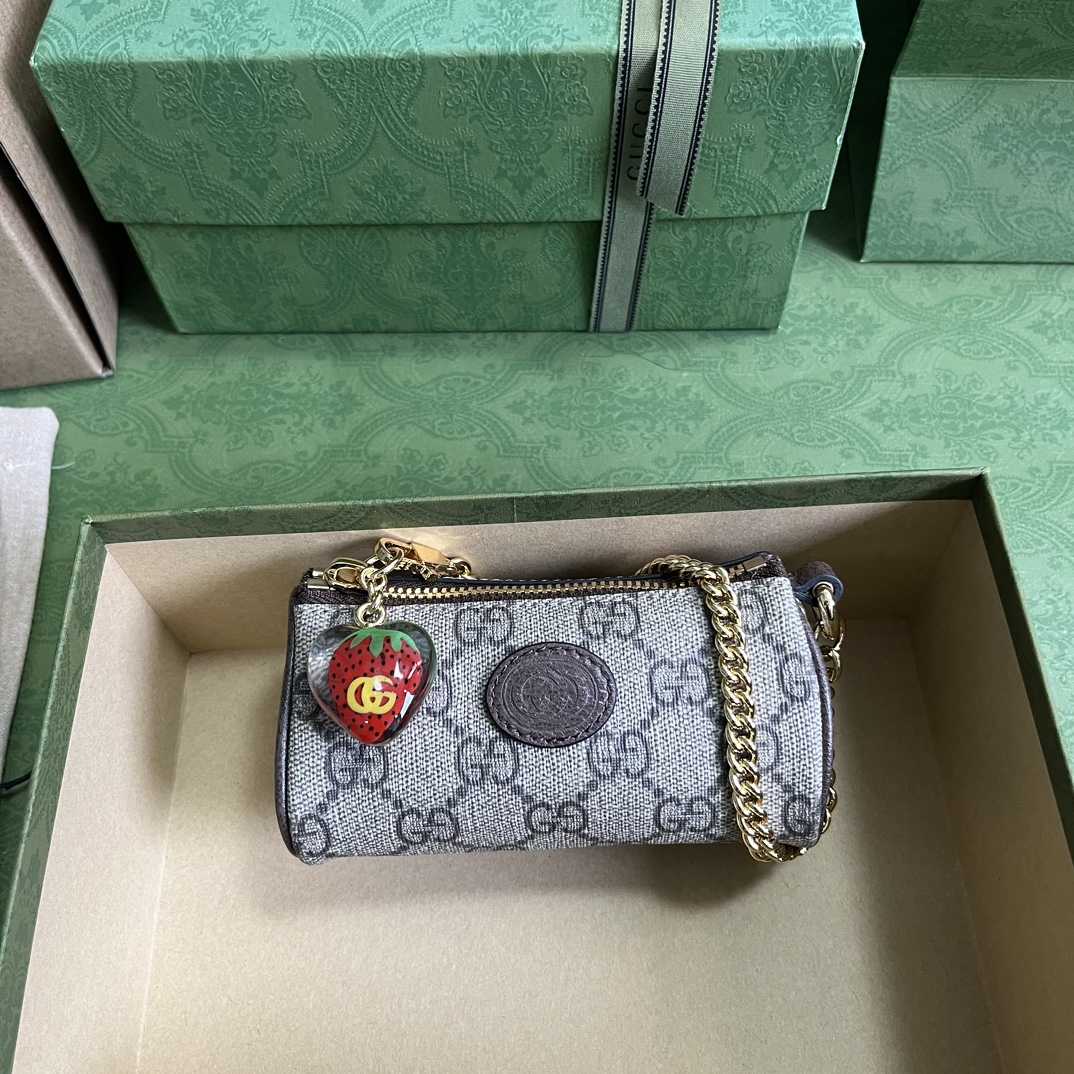 Gucci Coin Purse With Double G Strawberry  - PerfectKickZ