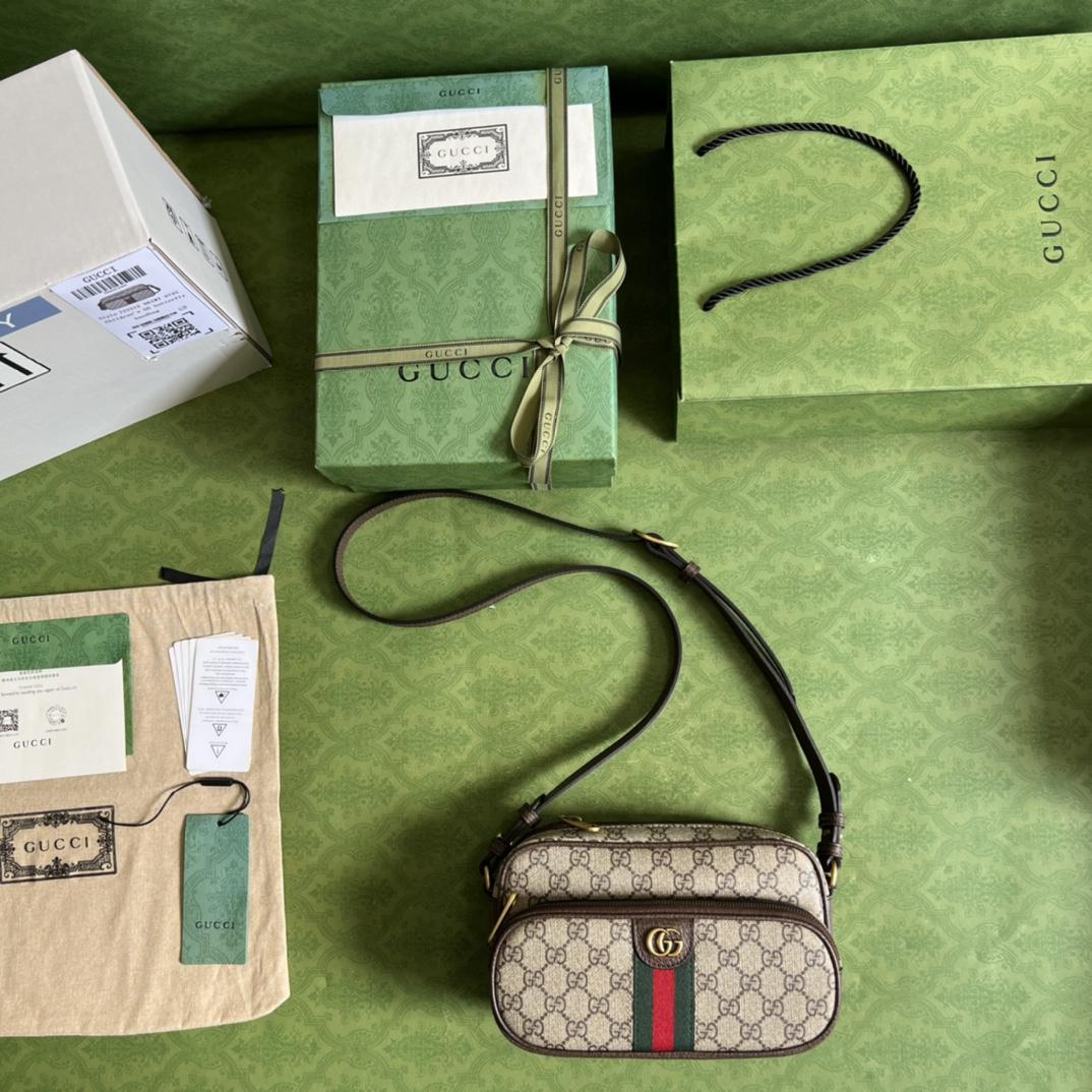 Gucci Ophidia Small Messenger Bag(24-13-6CM)   - 
