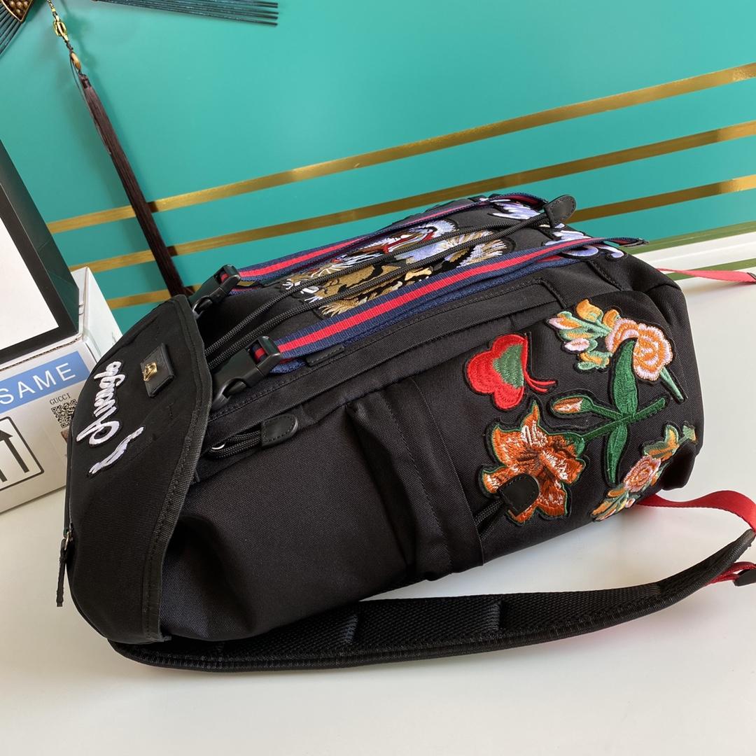 Gucci Techno Canvas Embroidered Tiger Black(32-45-14cm) - PerfectKickZ