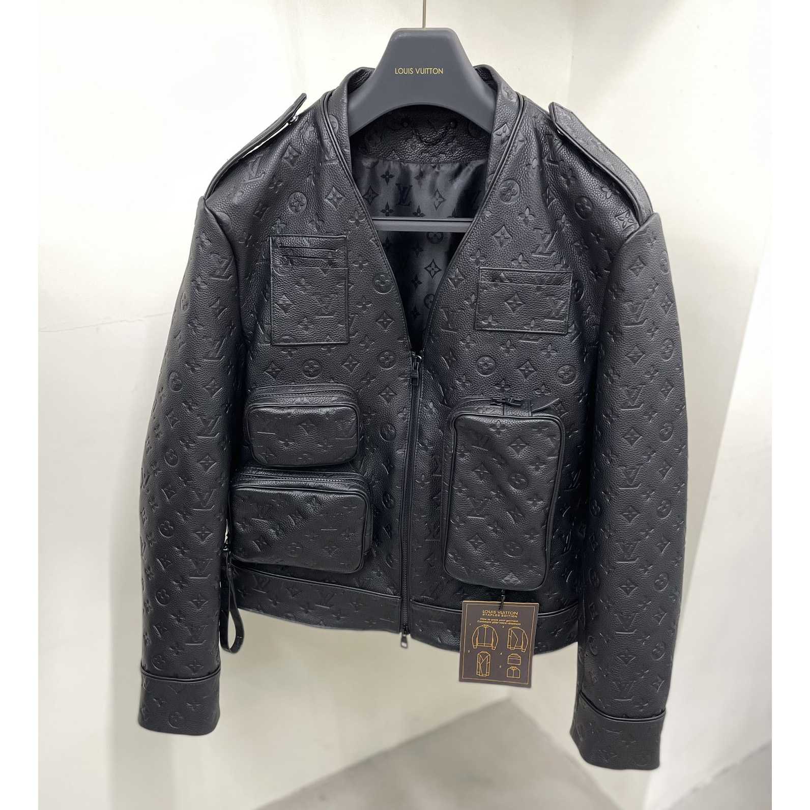 Louis Vuitton Monogram Embossed Utility Jacket - PerfectKickZ