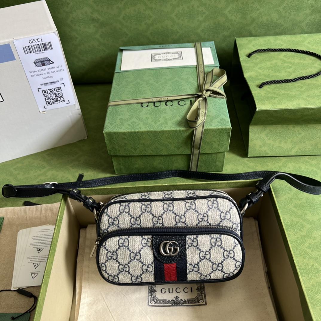 Gucci Ophidia Small Messenger Bag(24-13-6CM)   - PerfectKickZ