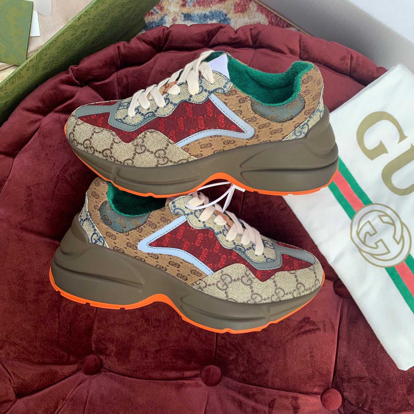 Gucci GG Rhyton Sneaker(upon uk size) - PerfectKickZ