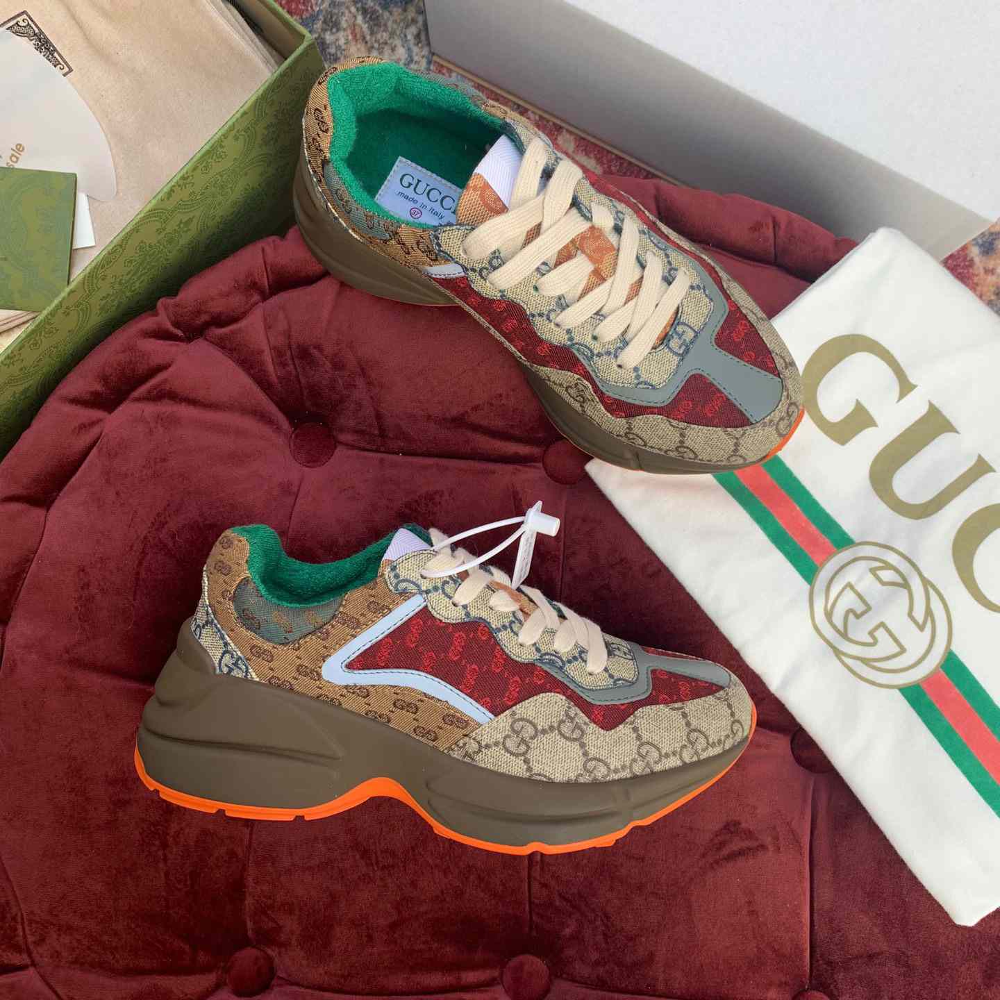 Gucci GG Rhyton Sneaker(upon uk size) - PerfectKickZ