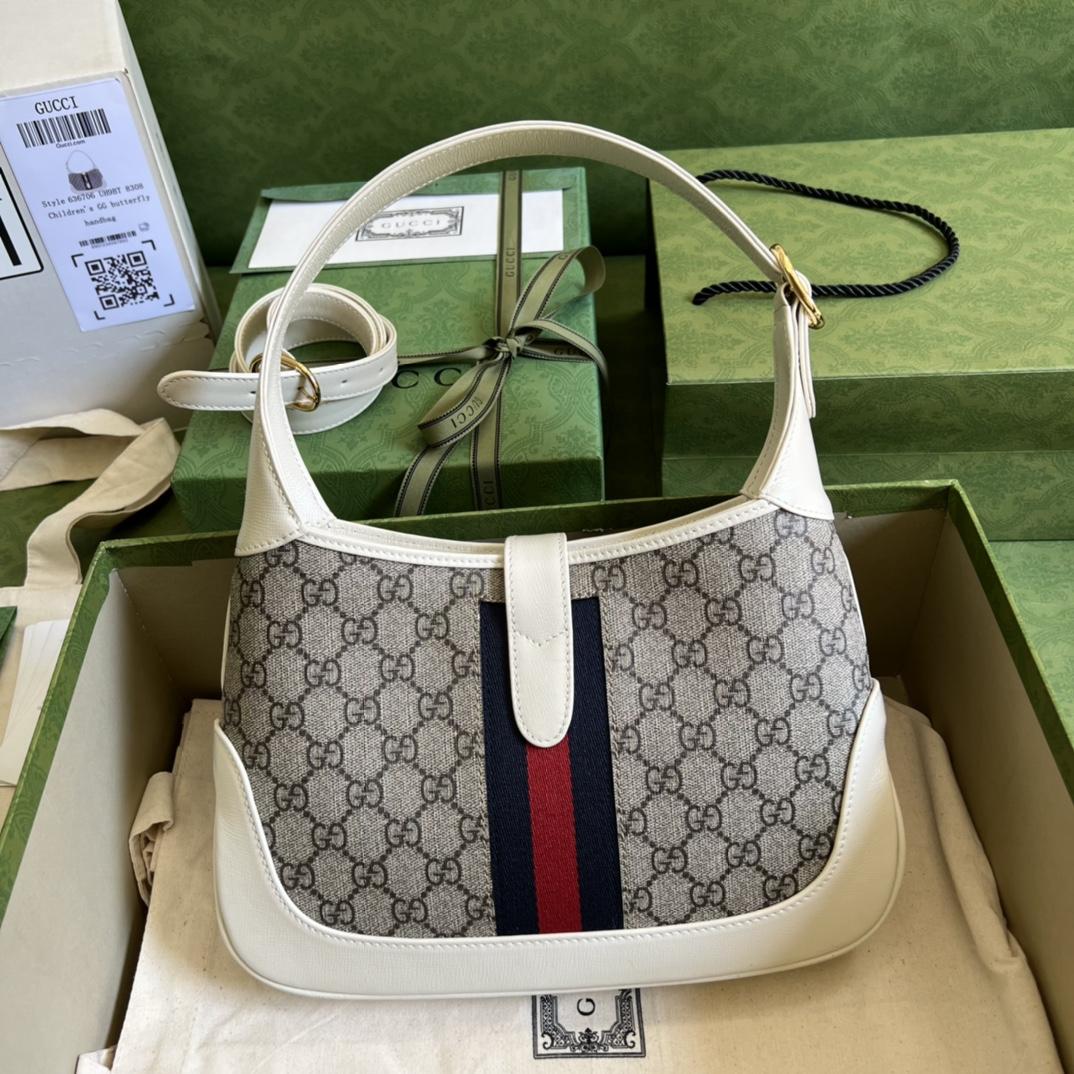 Gucci Jackie 1961 Small Shoulder Bag(28*19*4.5cm)   - 