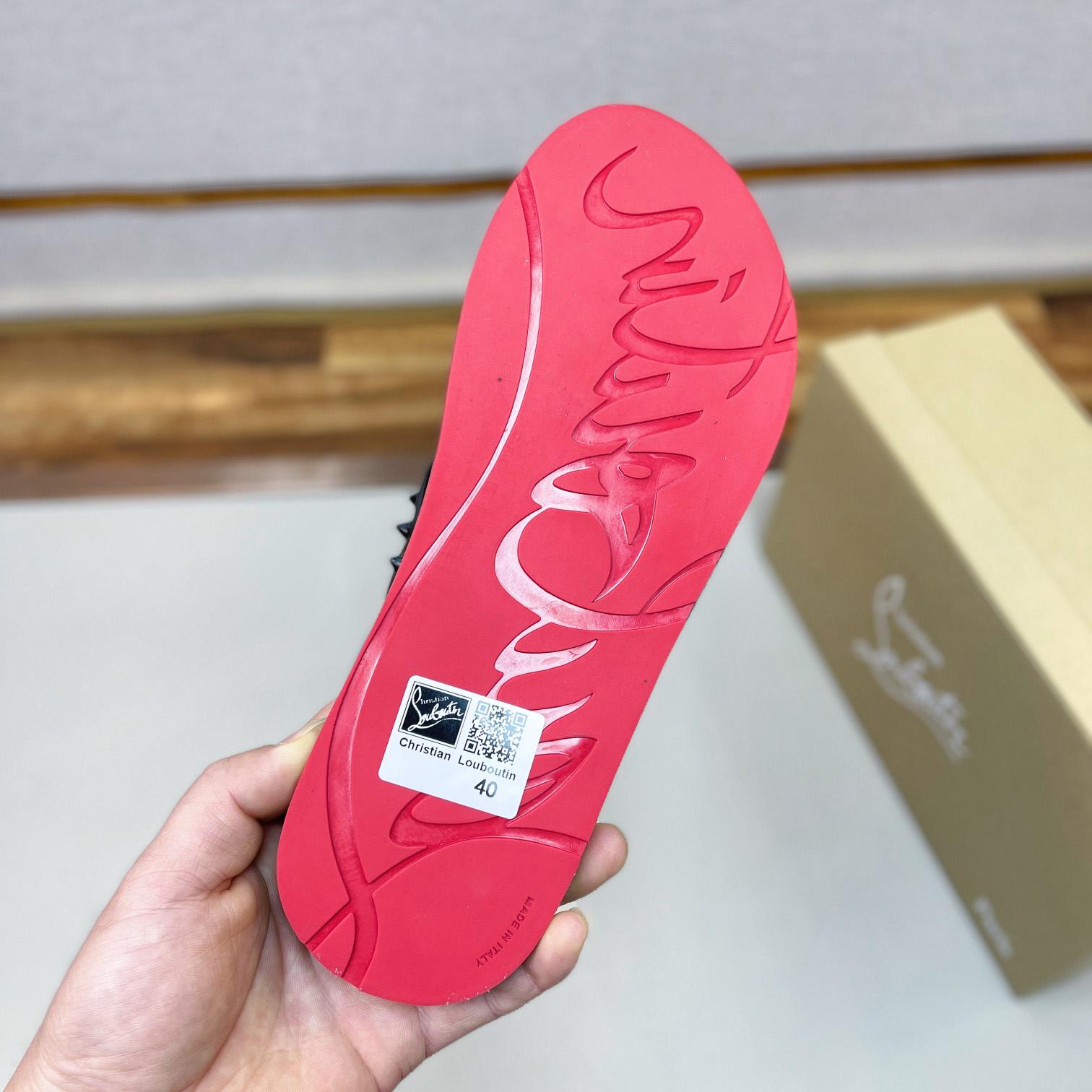 Christian Louboutin Loubi Flip Man Flip-flops - Rubber - PerfectKickZ