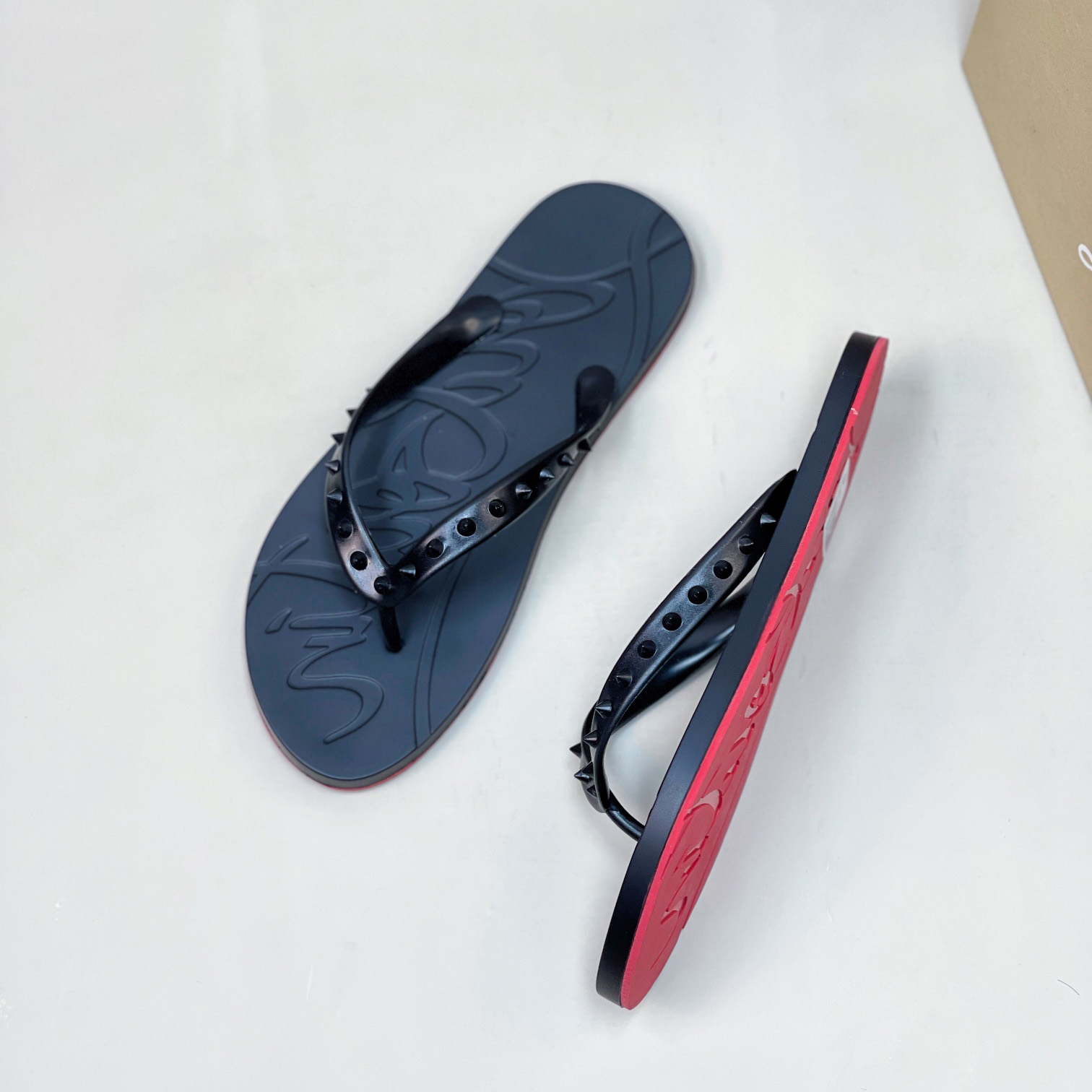 Christian Louboutin Loubi Flip Man Flip-flops - Rubber - PerfectKickZ