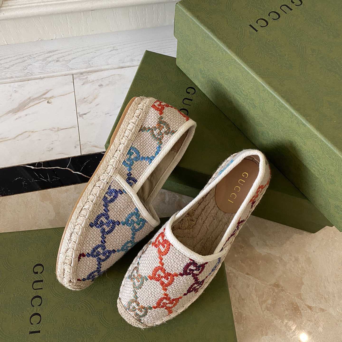 Gucci GG Jacquard Espadrilles - PerfectKickZ