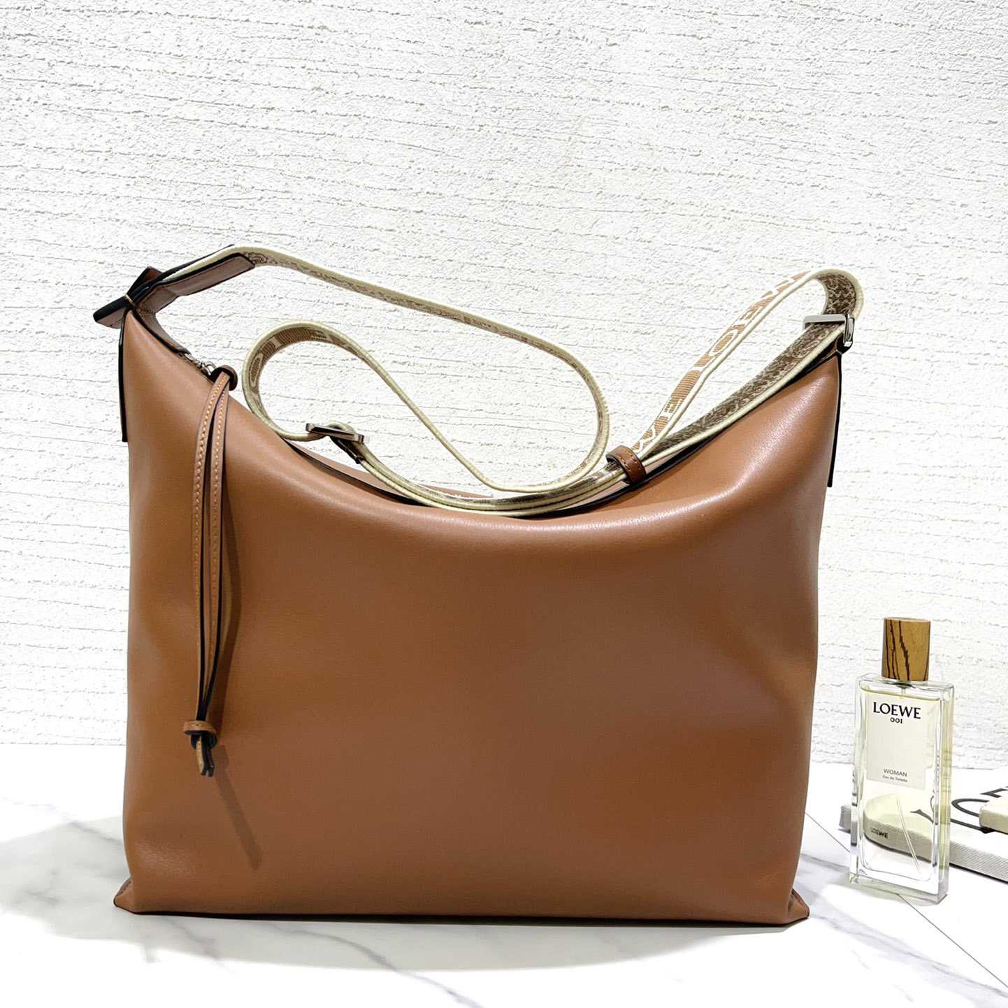 Loewe Cubi Crossbody Bag In Supple Smooth Calfskin And Jacquard - PerfectKickZ