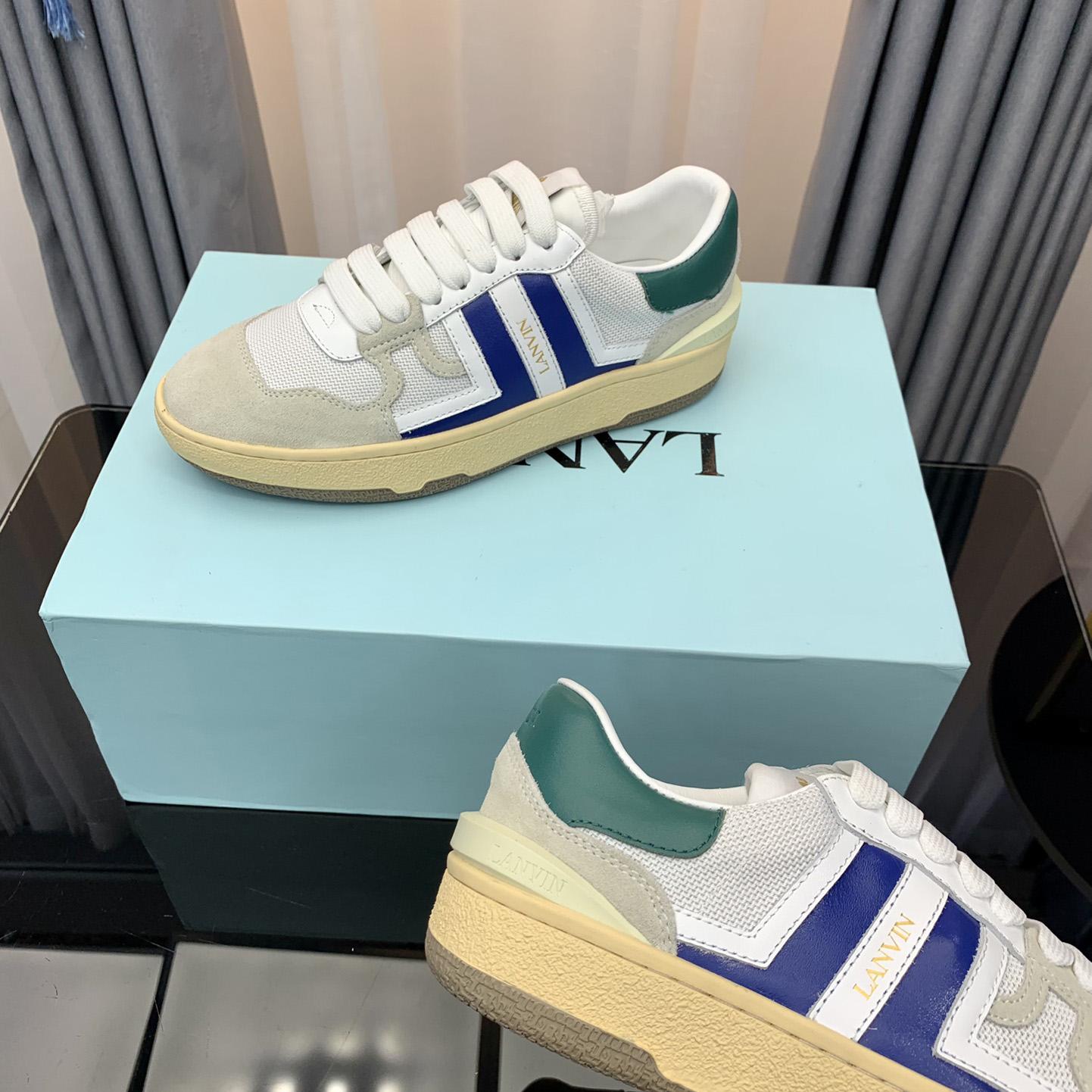 Lanvin Leather Clay Low-Top Sneakers - PerfectKickZ