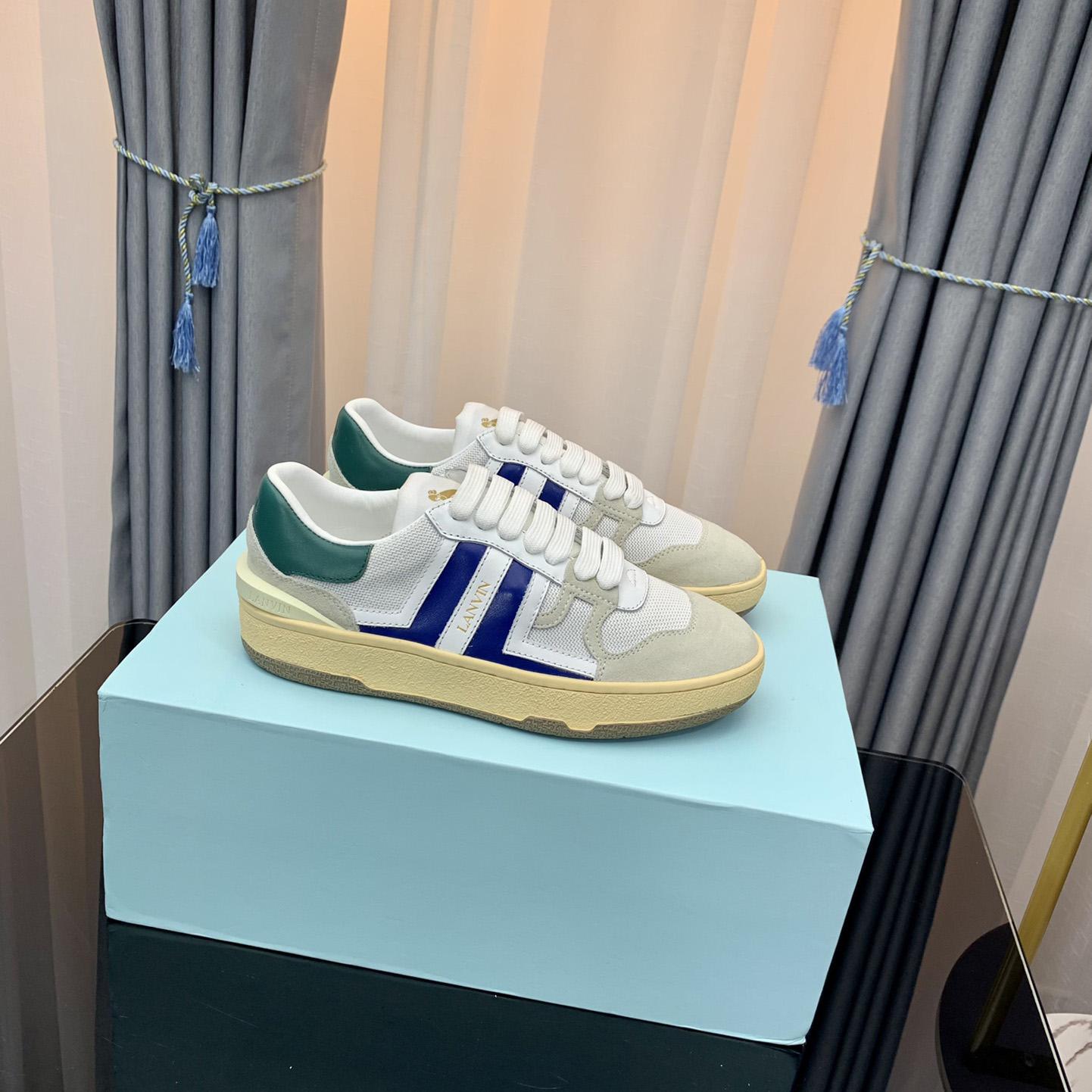 Lanvin Leather Clay Low-Top Sneakers - PerfectKickZ