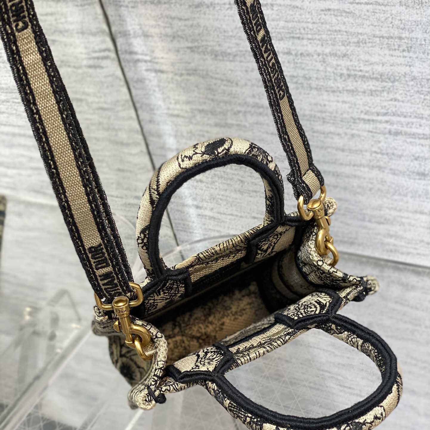 Dior Mini Dior Book Tote Phone Bag - PerfectKickZ