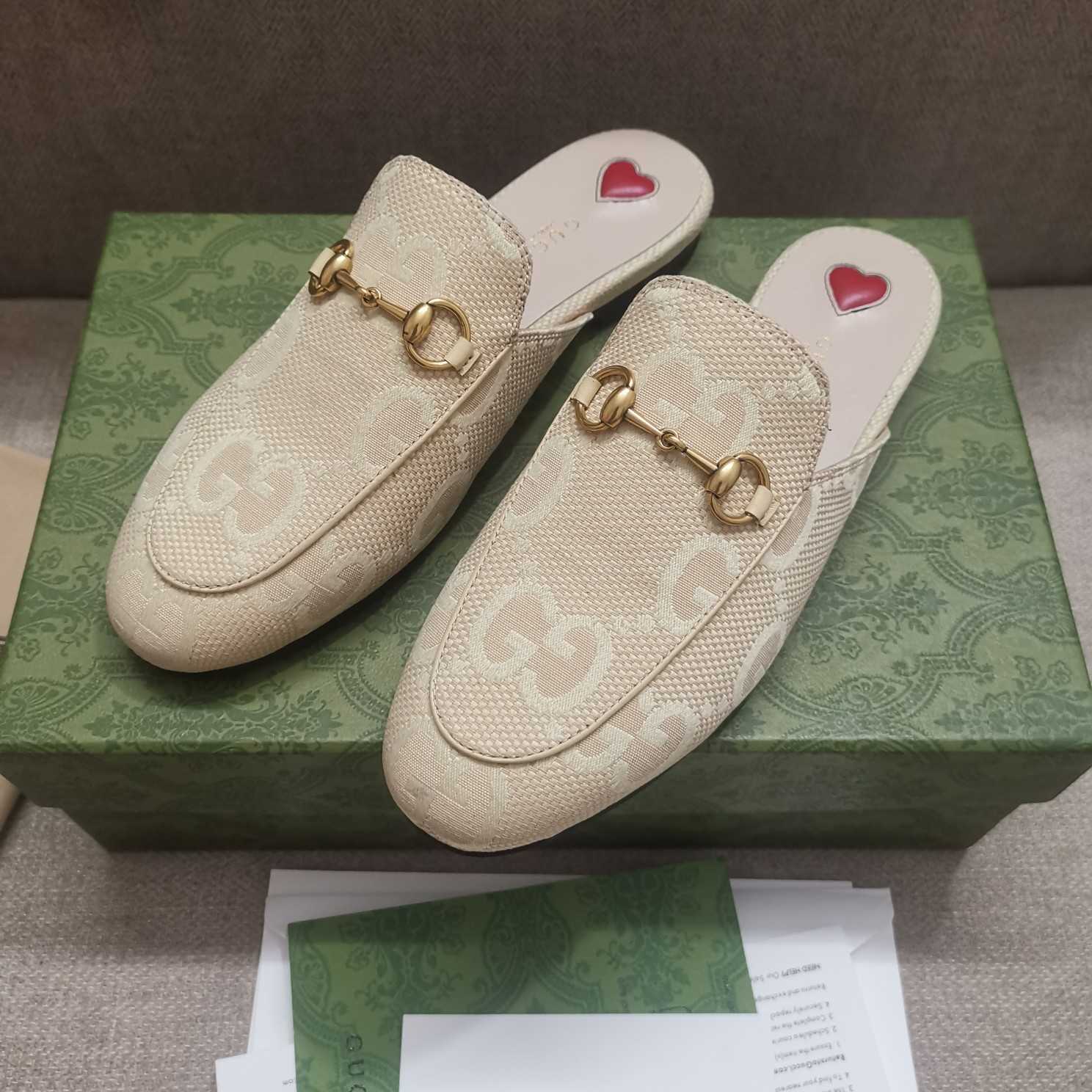 Gucci Women's Jumbo GG Princetown Slipper - PerfectKickZ