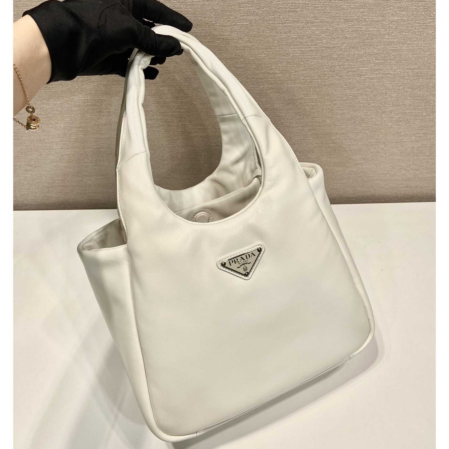 Prada Medium Padded Prada Soft Nappa Leather Bag - PerfectKickZ