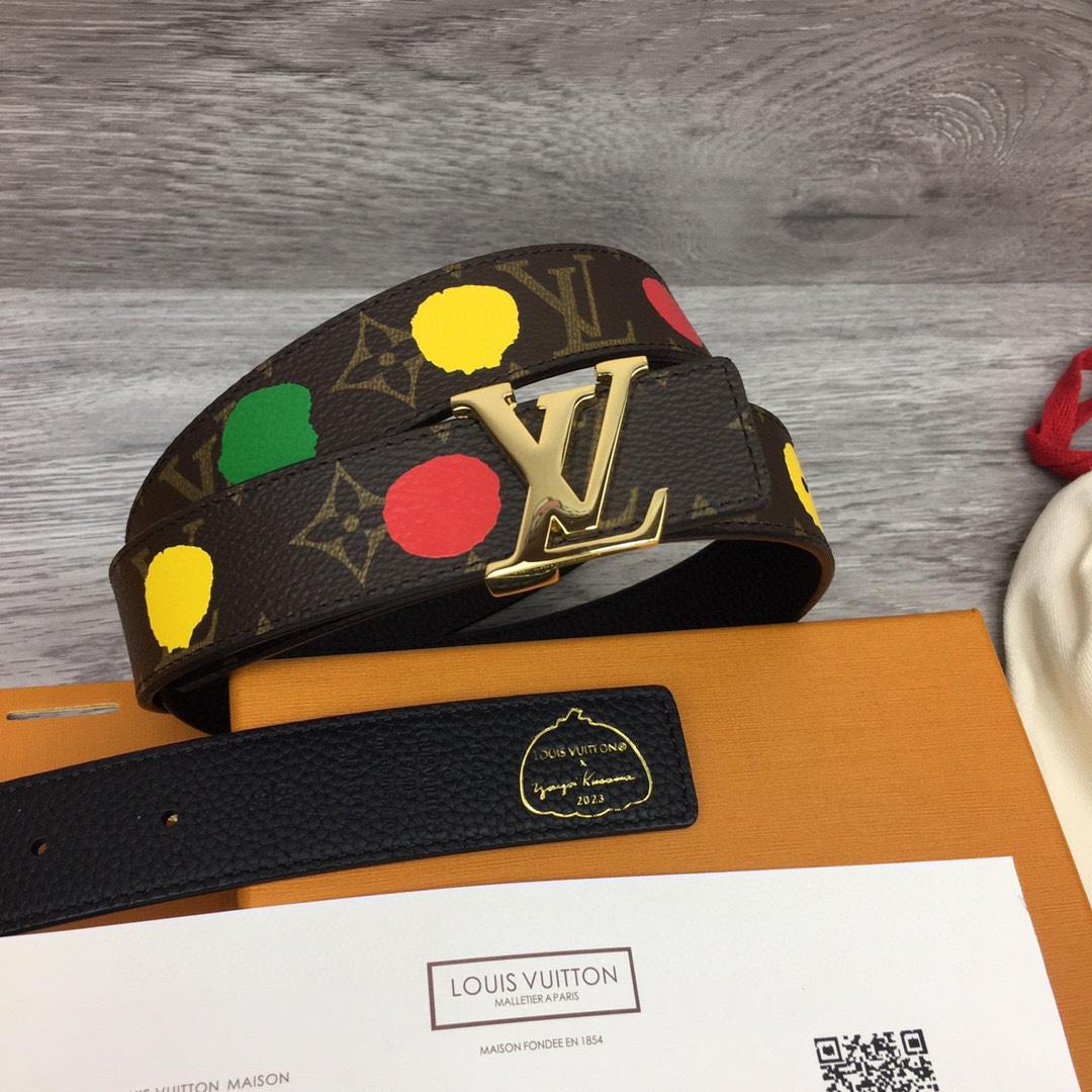 Louis Vuitton LV x YK LV Initiales 30mm Reversible Infinity Dots - PerfectKickZ