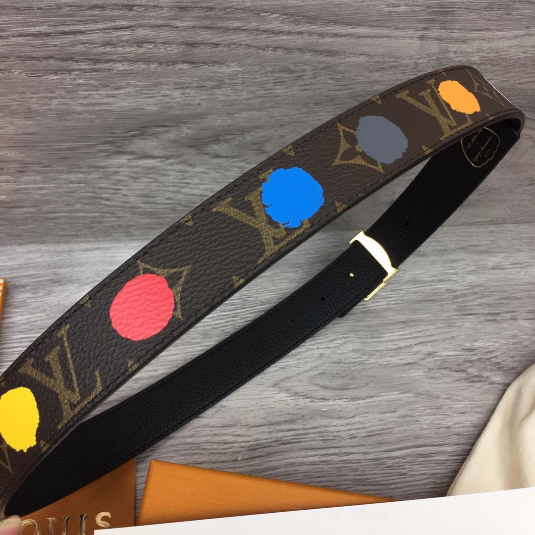 Louis Vuitton LV x YK LV Initiales 30mm Reversible Infinity Dots - PerfectKickZ