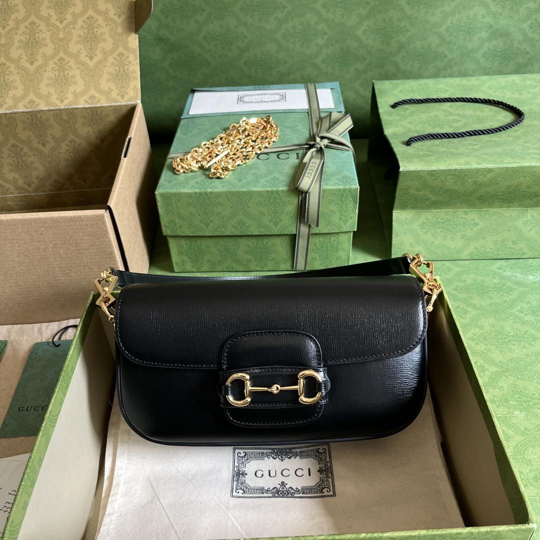 Gucci Horsebit 1955 Small Shoulder Bag(24-13-5cm)   - PerfectKickZ