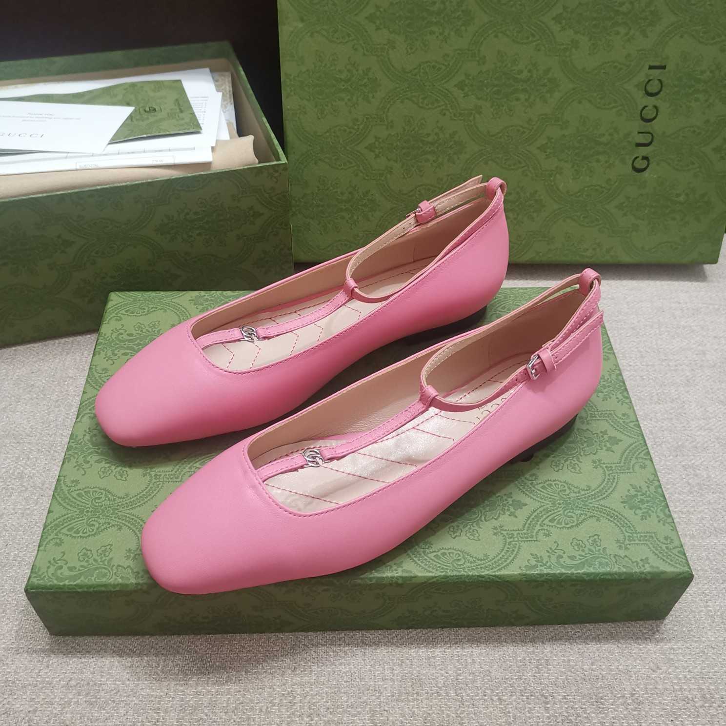 Gucci Women's Ballet Flat With Double G - PerfectKickZ