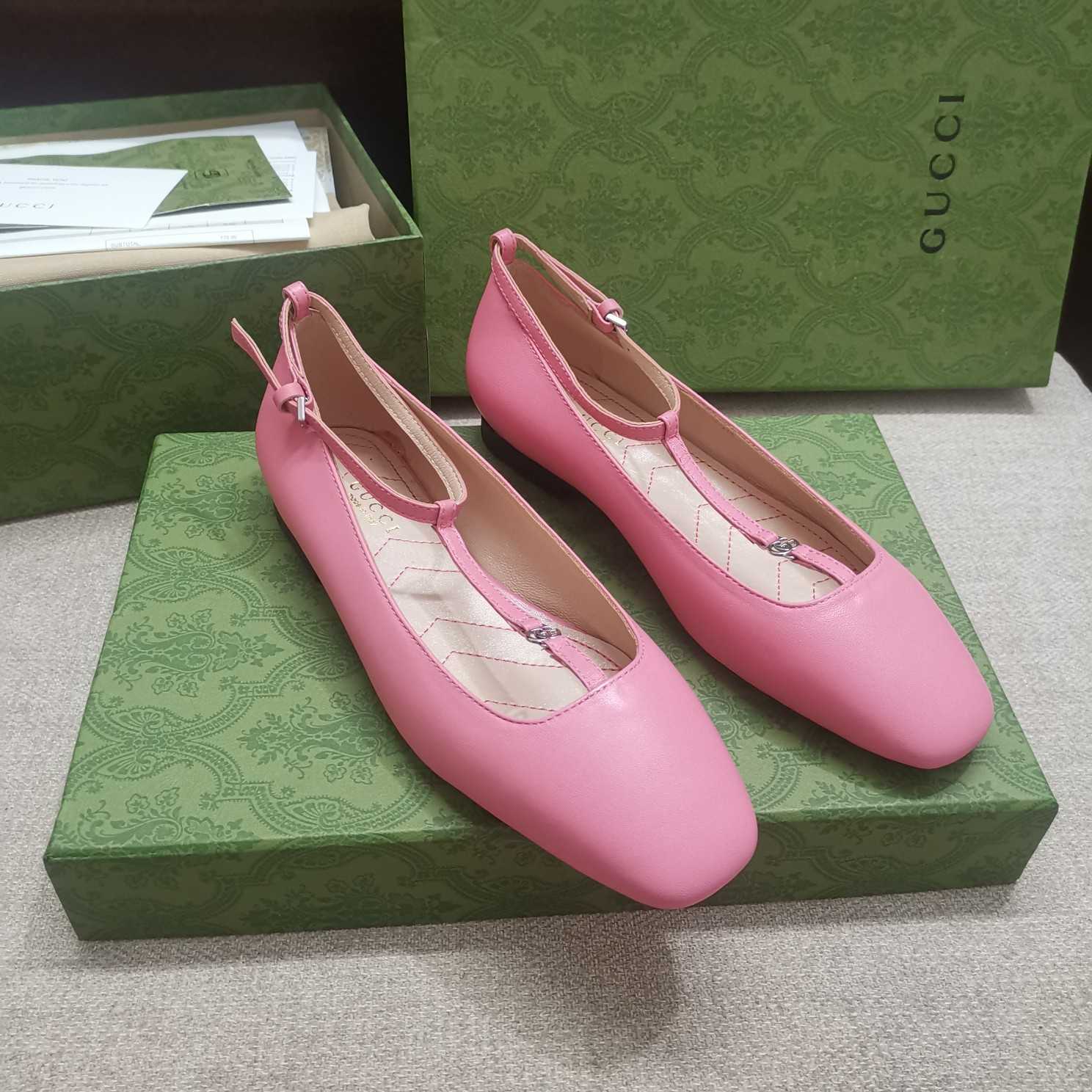 Gucci Women's Ballet Flat With Double G - PerfectKickZ