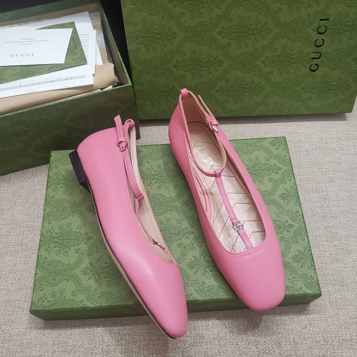 Gucci Women's Ballet Flat With Double G - PerfectKickZ