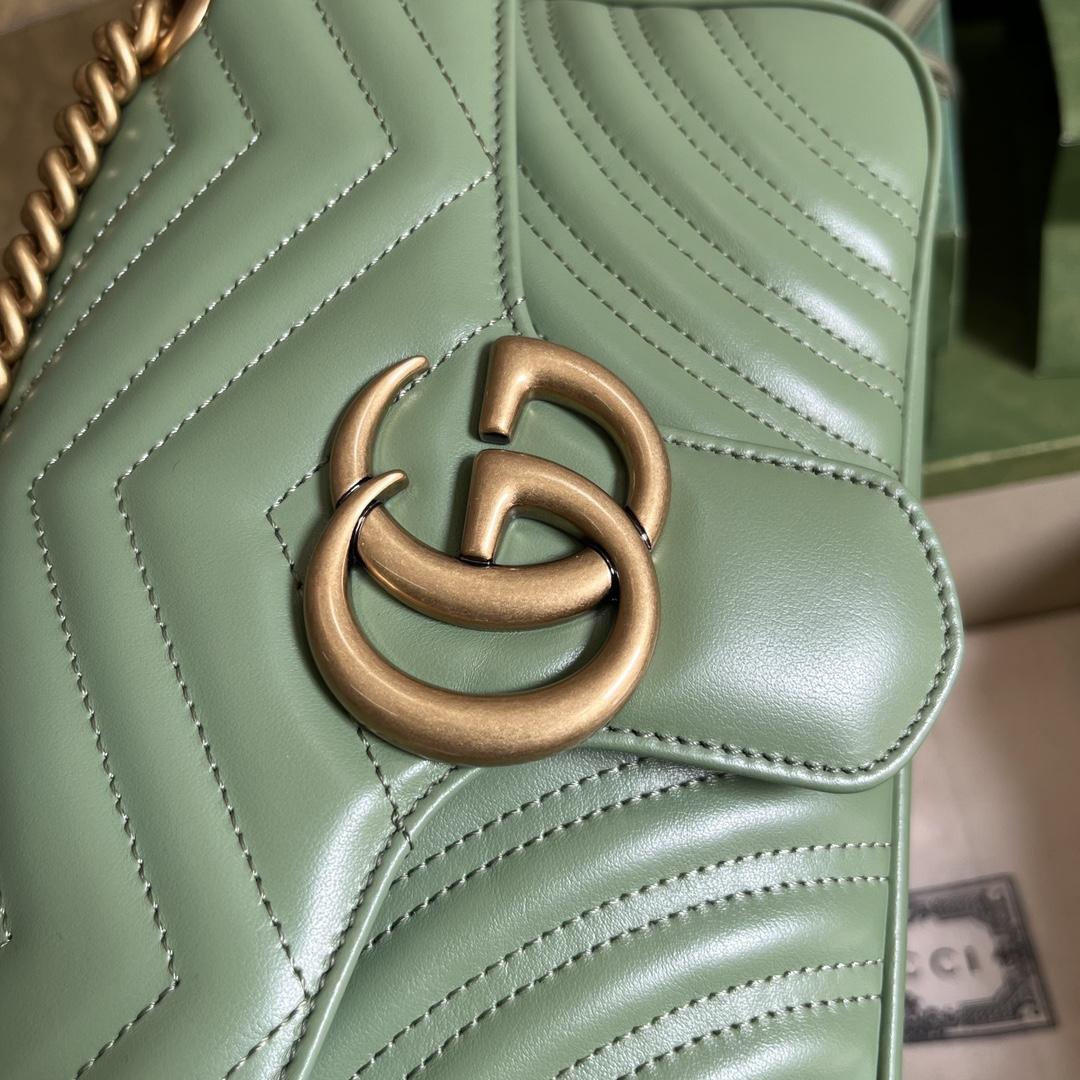 Gucci GG Marmont Small Shoulder Bag(26*15*7cm)   - PerfectKickZ
