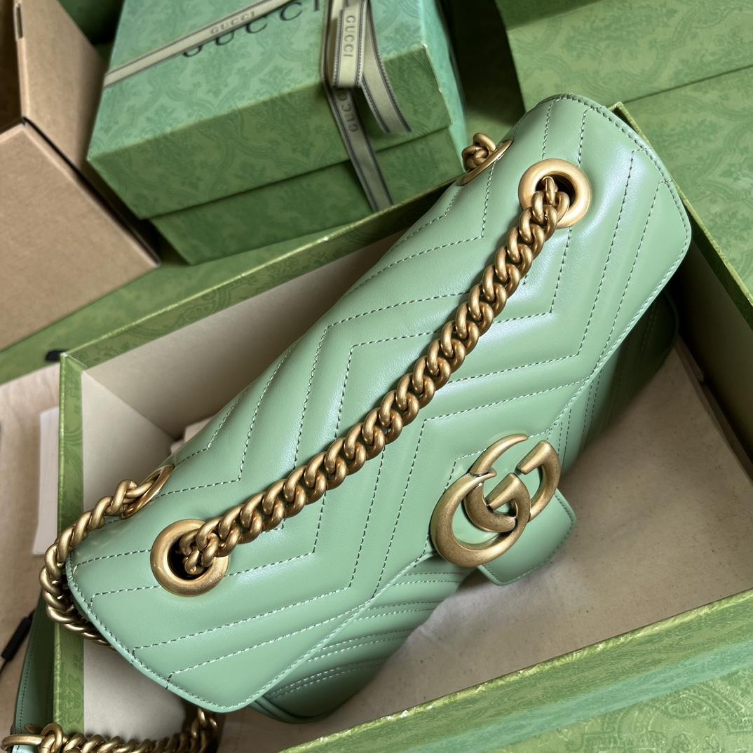 Gucci GG Marmont Small Shoulder Bag(26*15*7cm)   - PerfectKickZ