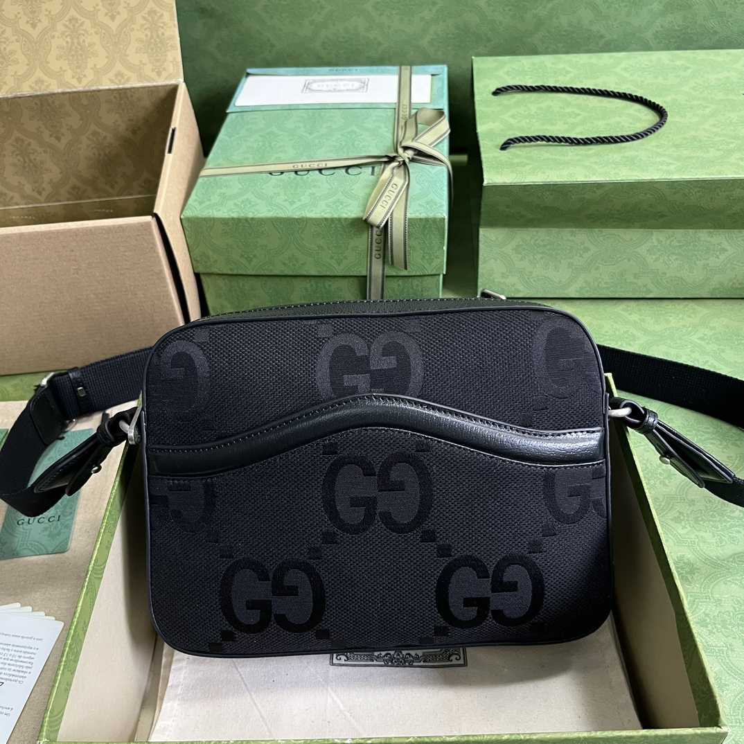 Gucci Jumbo GG Messenger Bag(25.5-20-6cm) - PerfectKickZ