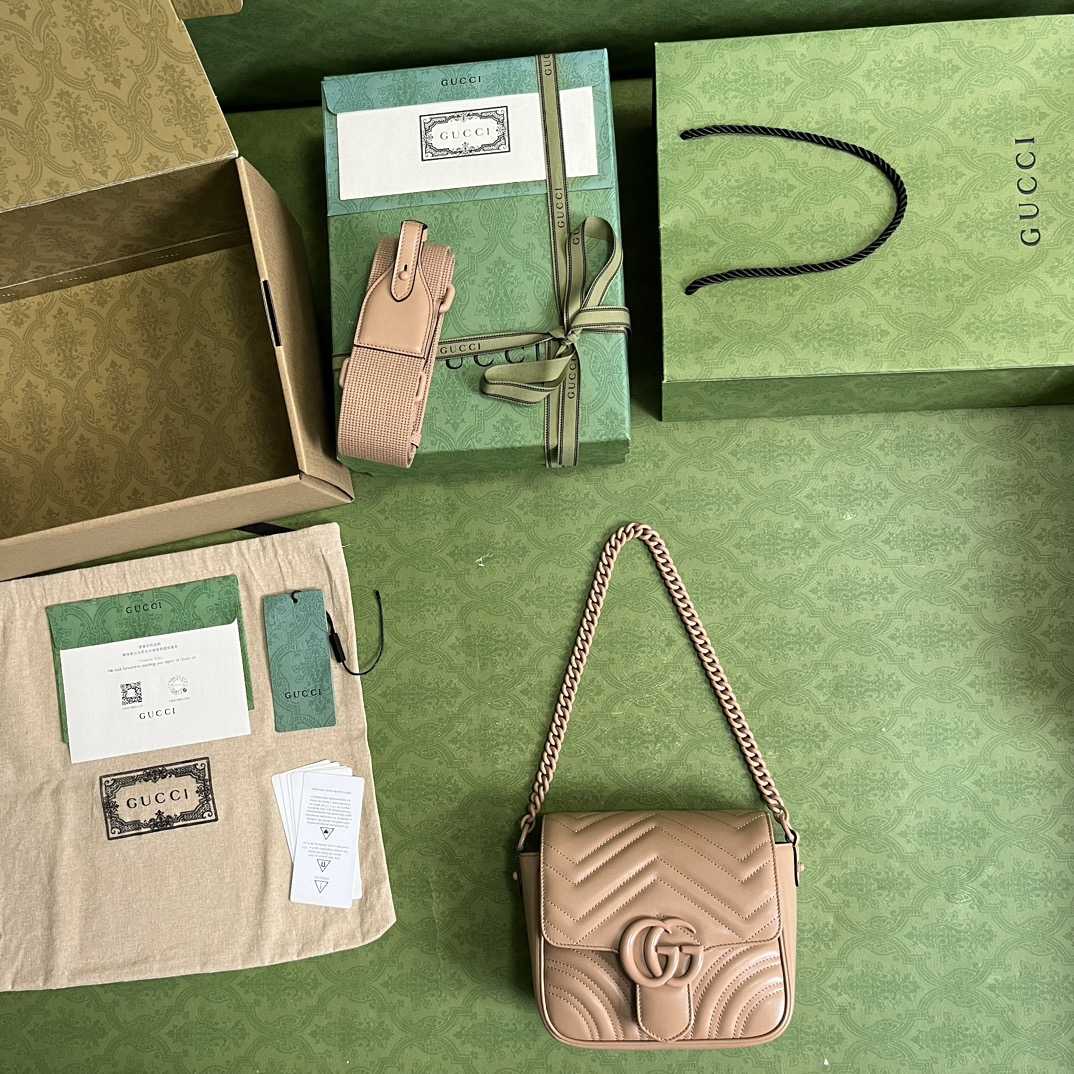 Gucci GG Marmont Matelasse Shoulder Bag  - PerfectKickZ