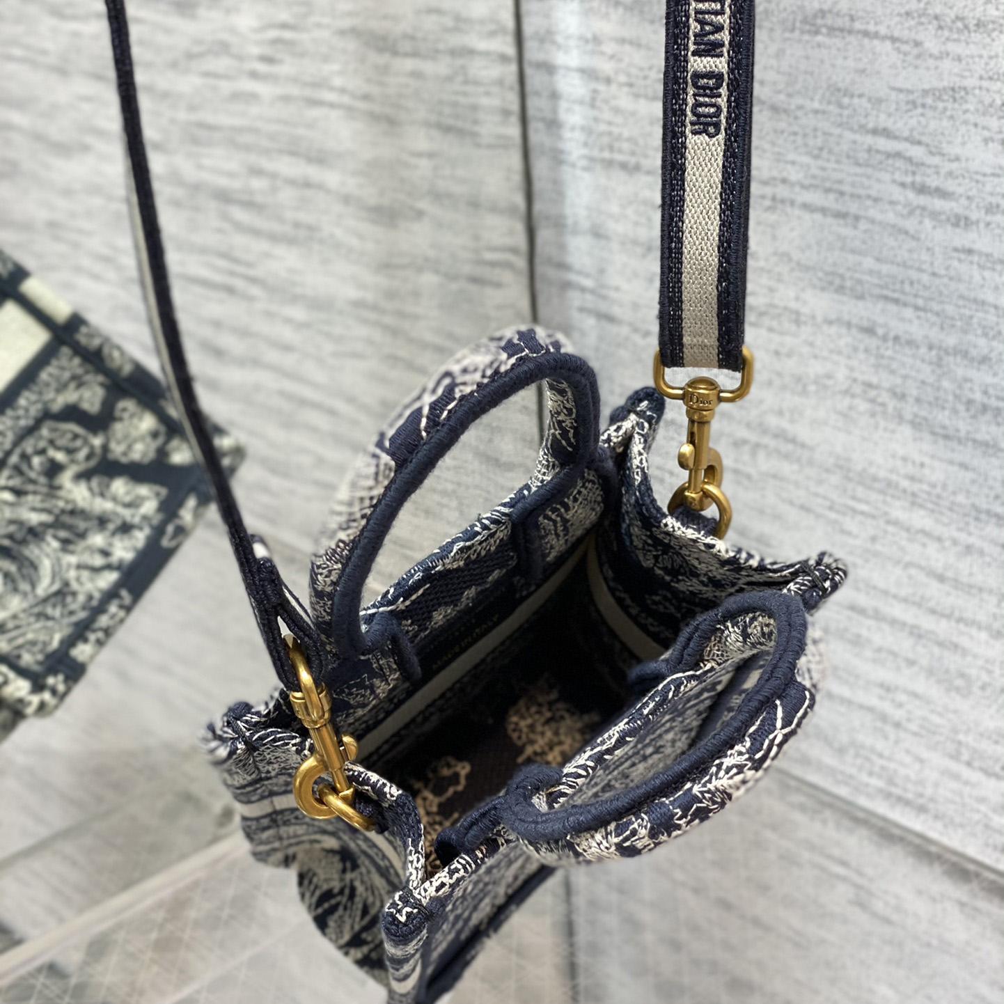 Dior Mini Dior Book Tote Phone Bag - PerfectKickZ