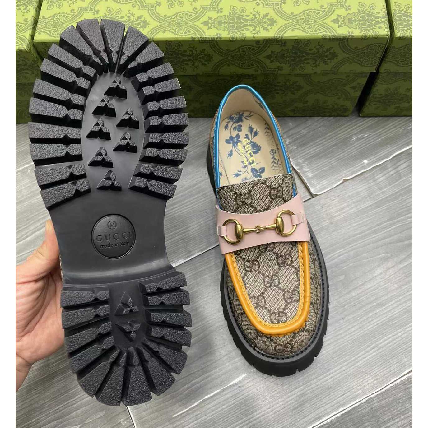 Gucci Women's GG Lug Sole Loafer - PerfectKickZ