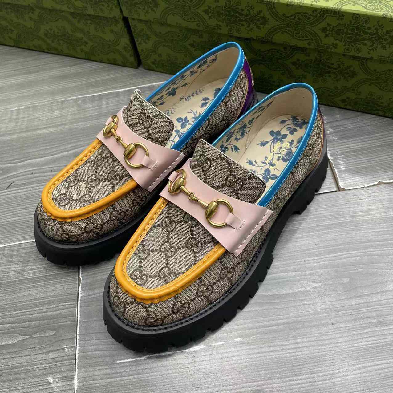 Gucci Women's GG Lug Sole Loafer - PerfectKickZ
