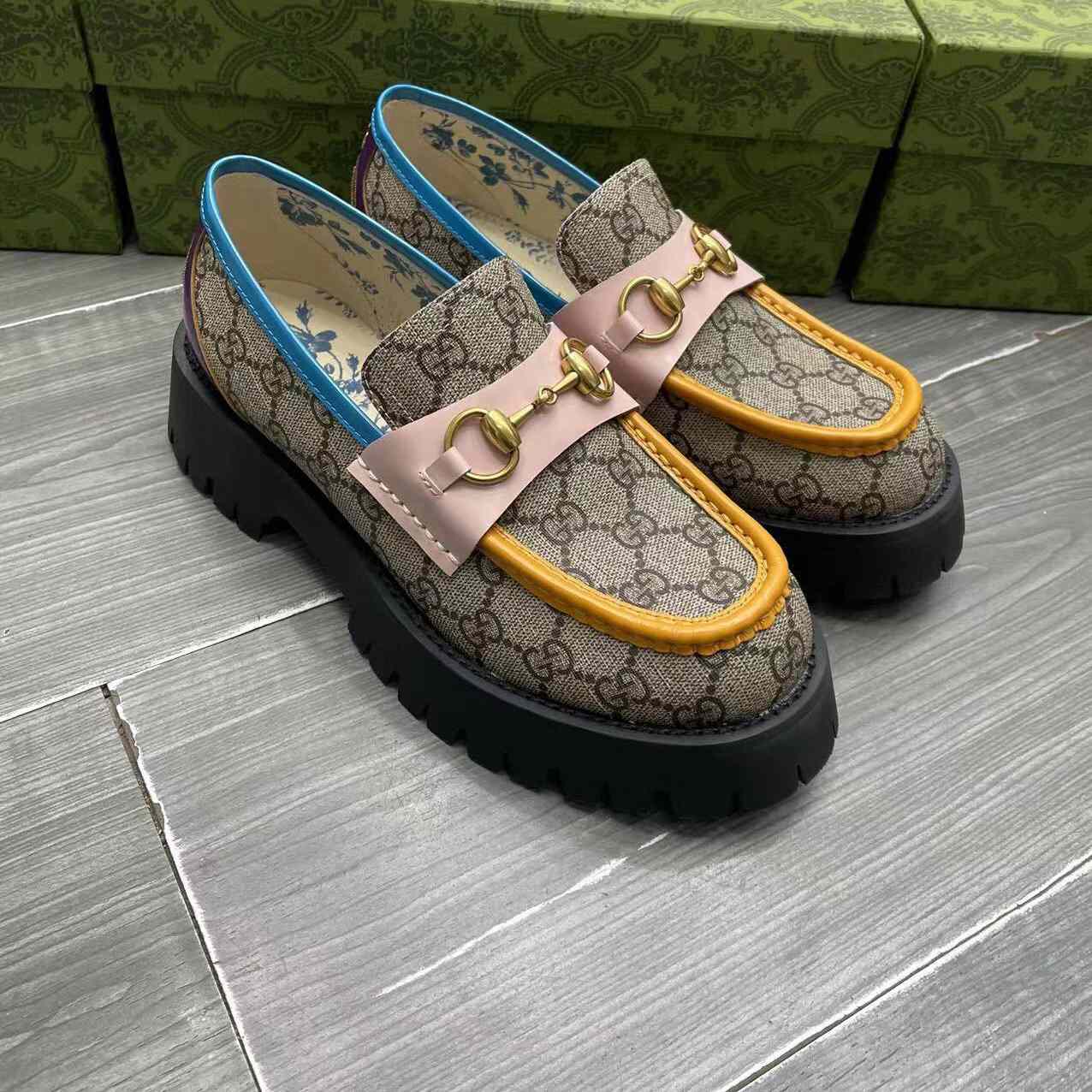 Gucci Women's GG Lug Sole Loafer - PerfectKickZ