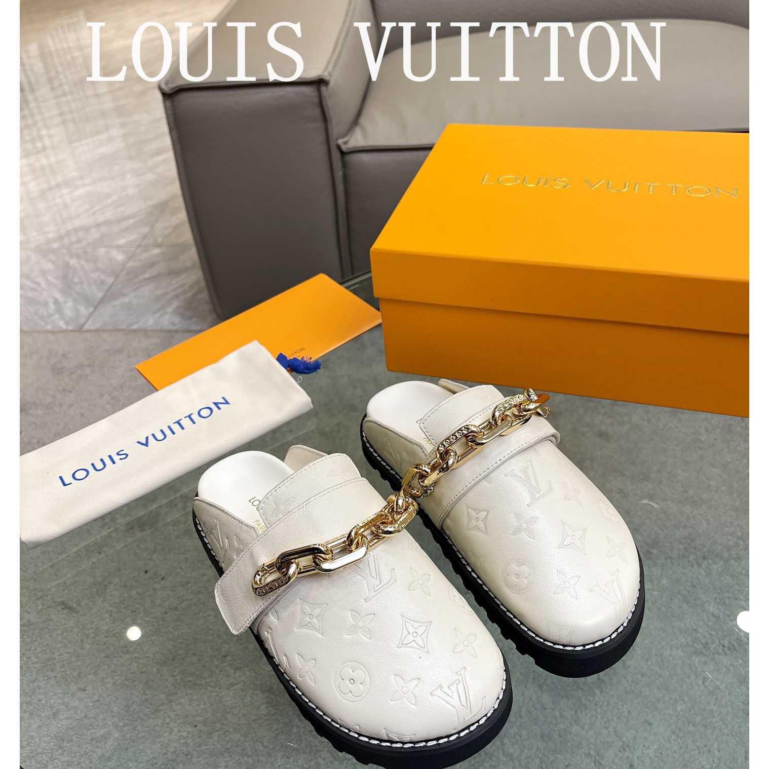 Louis Vuitton Lv Cosy Flat Comfort Clog         - PerfectKickZ
