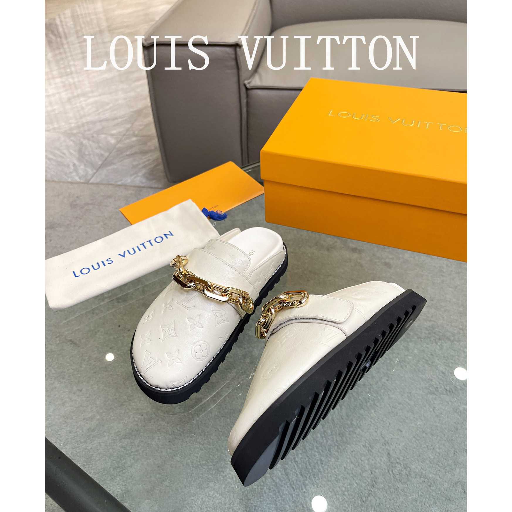 Louis Vuitton Lv Cosy Flat Comfort Clog         - PerfectKickZ