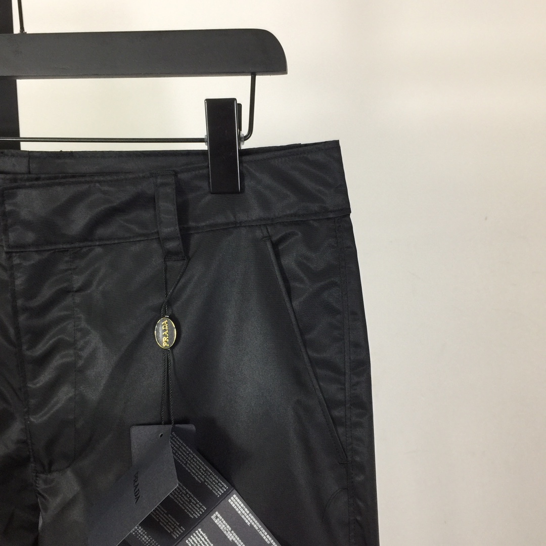 Prada Black Re-Nylon Cargo Pants - 