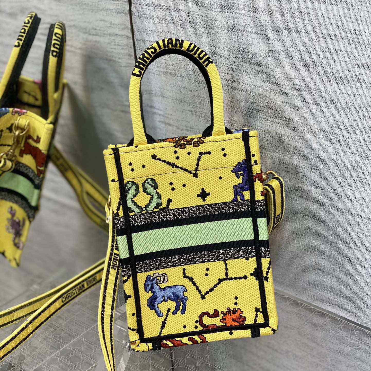 Dior Mini Dior Book Tote Phone Bag - PerfectKickZ