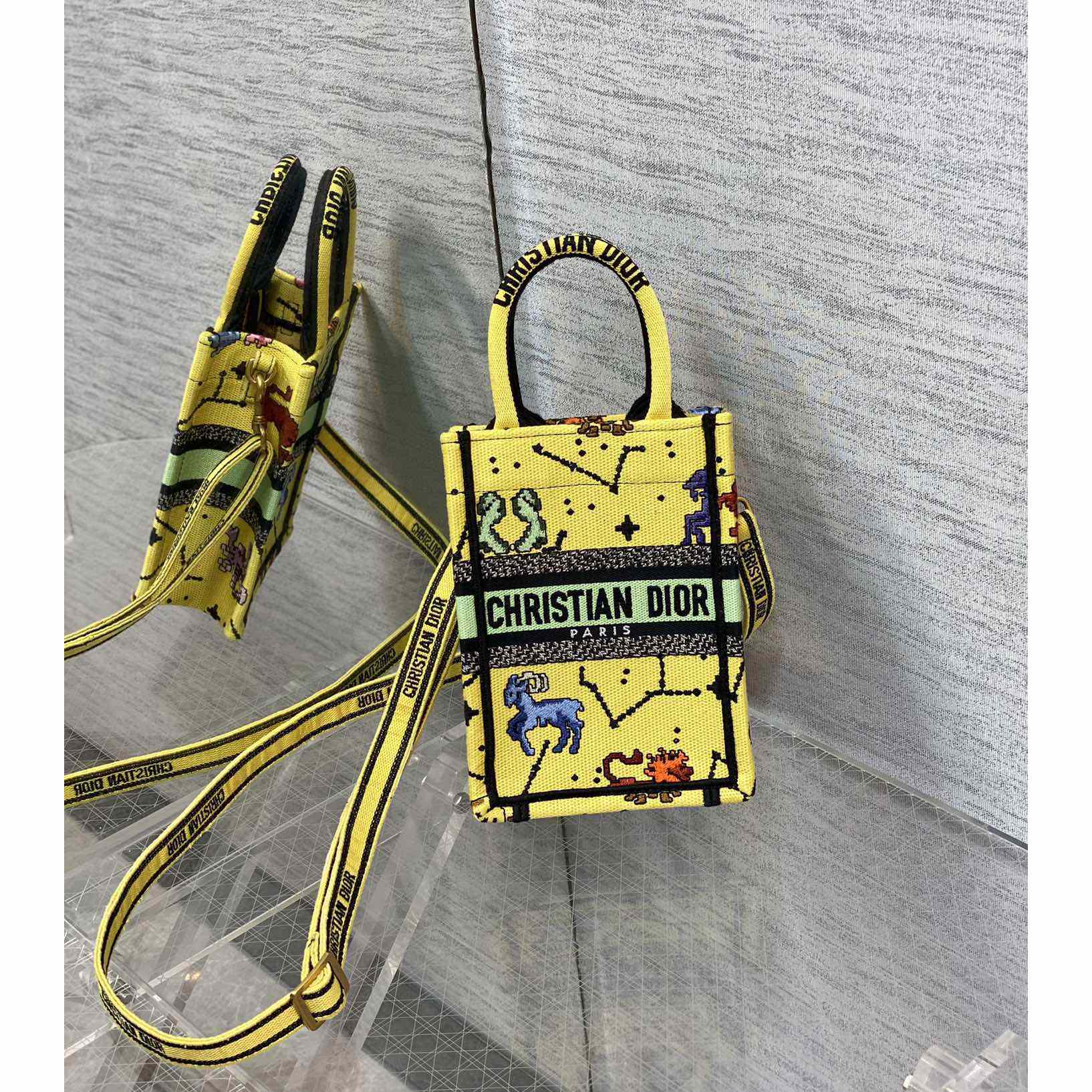 Dior Mini Dior Book Tote Phone Bag - PerfectKickZ