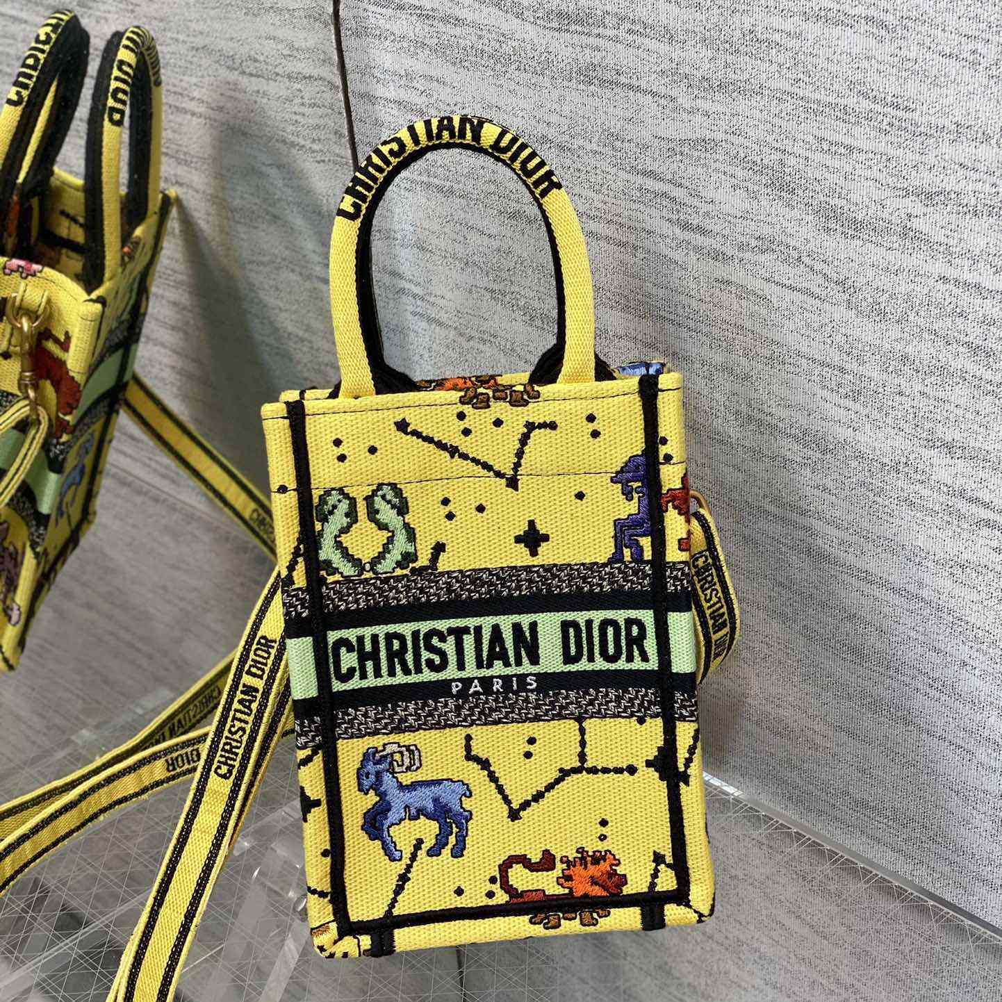 Dior Mini Dior Book Tote Phone Bag - PerfectKickZ