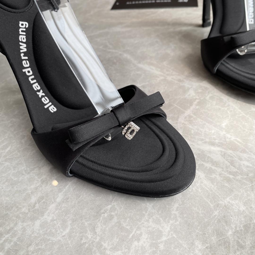 Alexander Wang Dahlia 105 Bow Sandal In Satin - PerfectKickZ