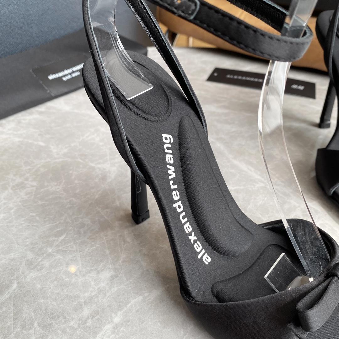 Alexander Wang Dahlia 105 Bow Sandal In Satin - PerfectKickZ