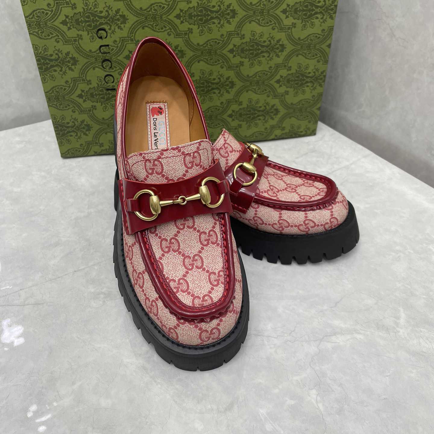Gucci Women's GG Lug Sole Loafer - PerfectKickZ