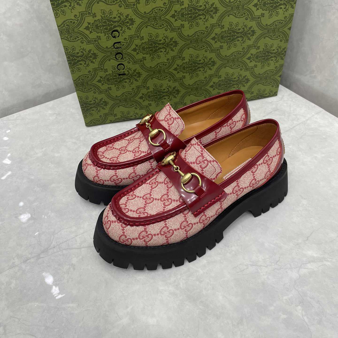 Gucci Women's GG Lug Sole Loafer - PerfectKickZ