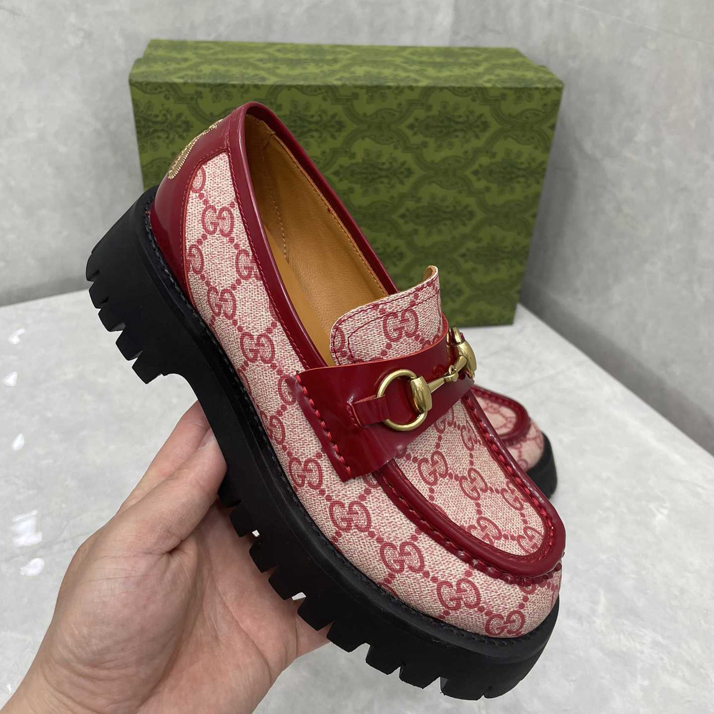 Gucci Women's GG Lug Sole Loafer - PerfectKickZ