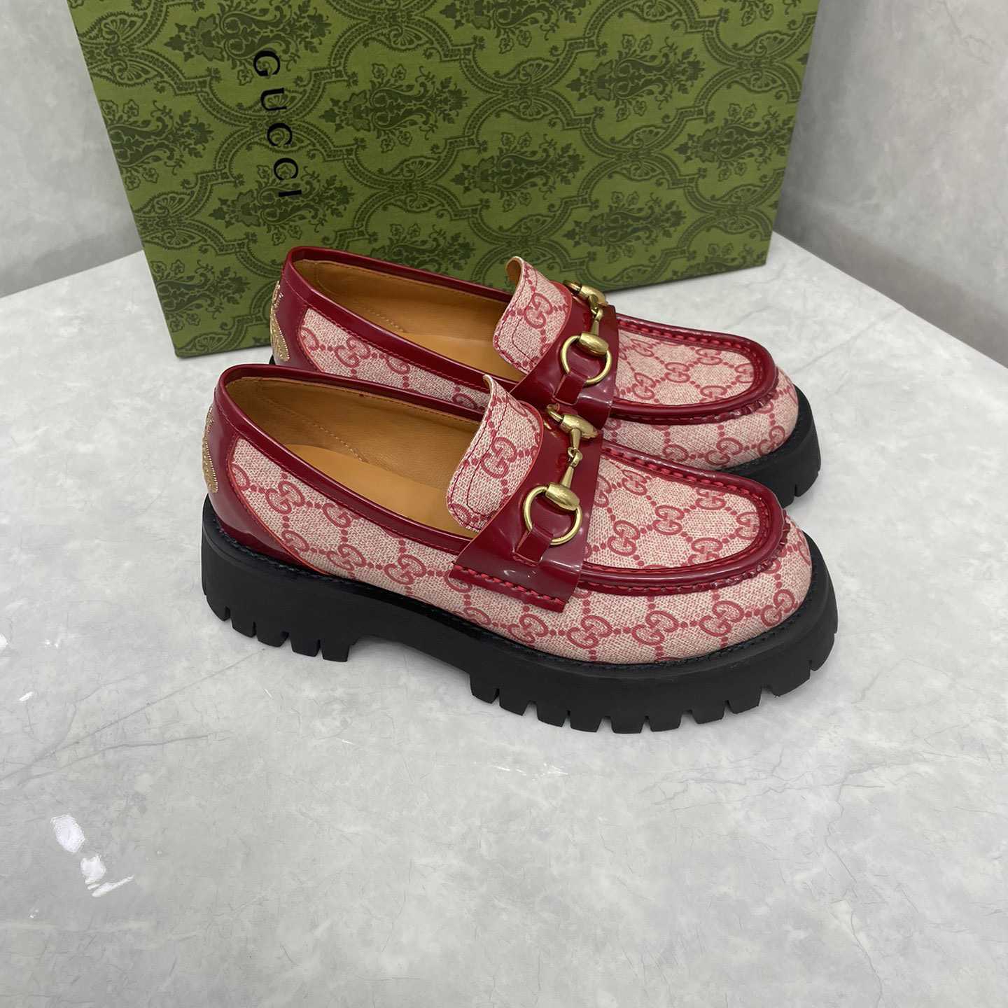 Gucci Women's GG Lug Sole Loafer - PerfectKickZ